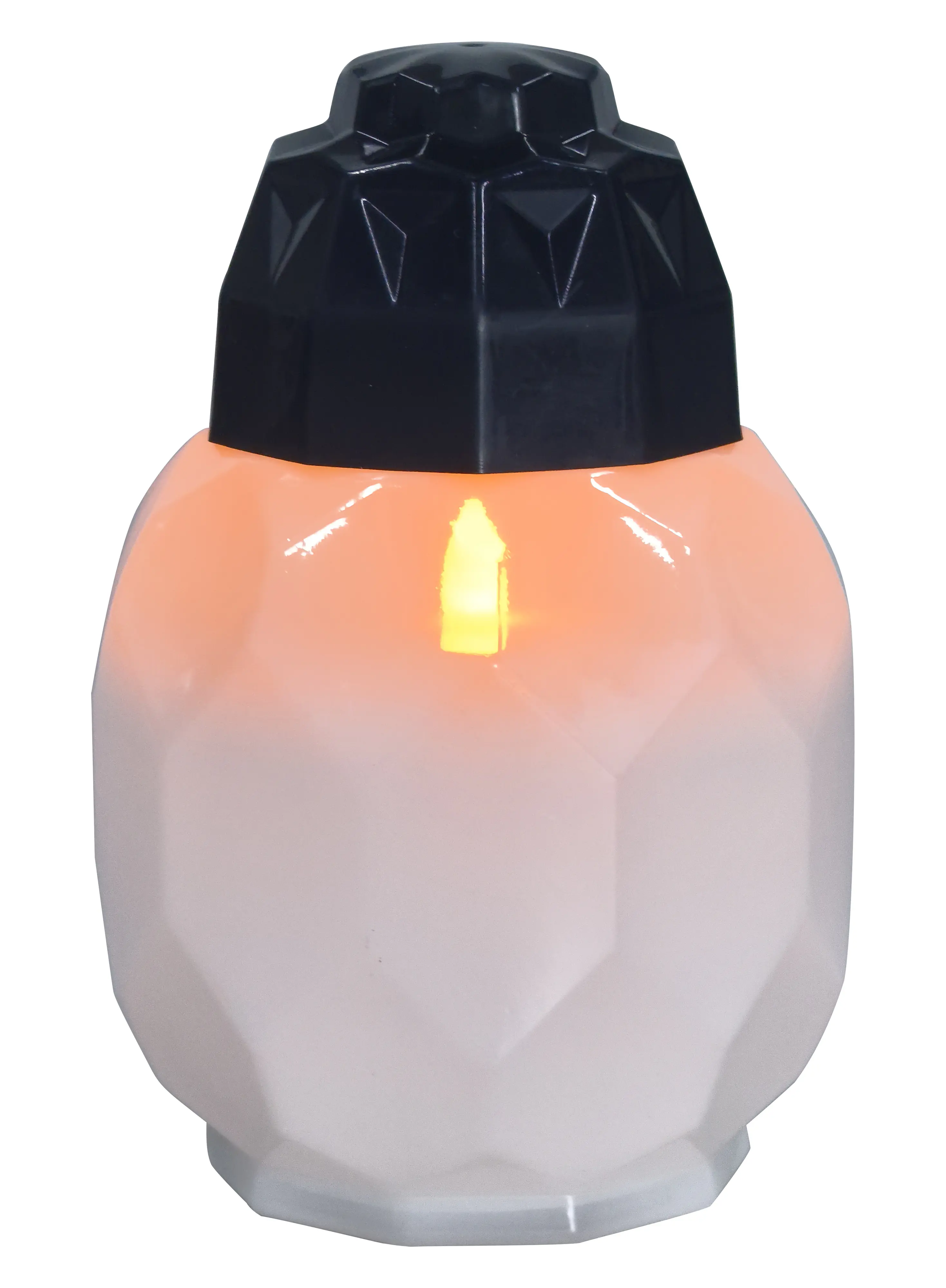 TrendLine LED-Grablicht in Kristalloptik mit Timer Ø 10 x 15 cm warmweiß weiß