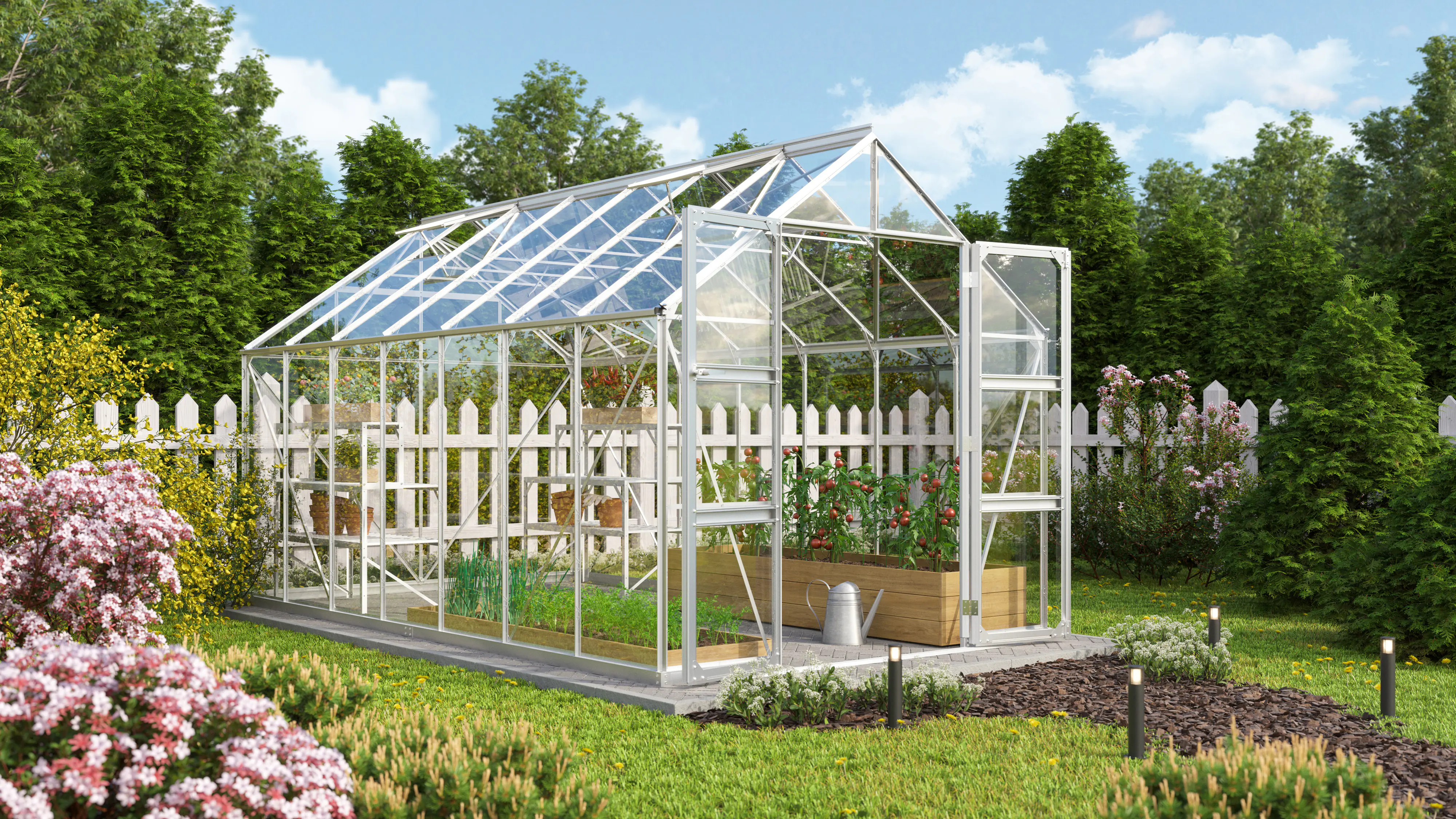 Vitavia Gewächshaus Domus 11500 257 x 448 cm 3 mm ESG