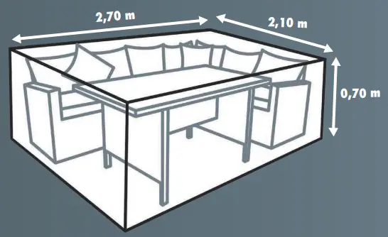 Primaster Schutzhülle Exclusive Lounge-Sets, 270 x 210 x 70 cm 