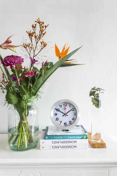 Nextime Tisch- Wanduhr Station Ø 19 cm weiß