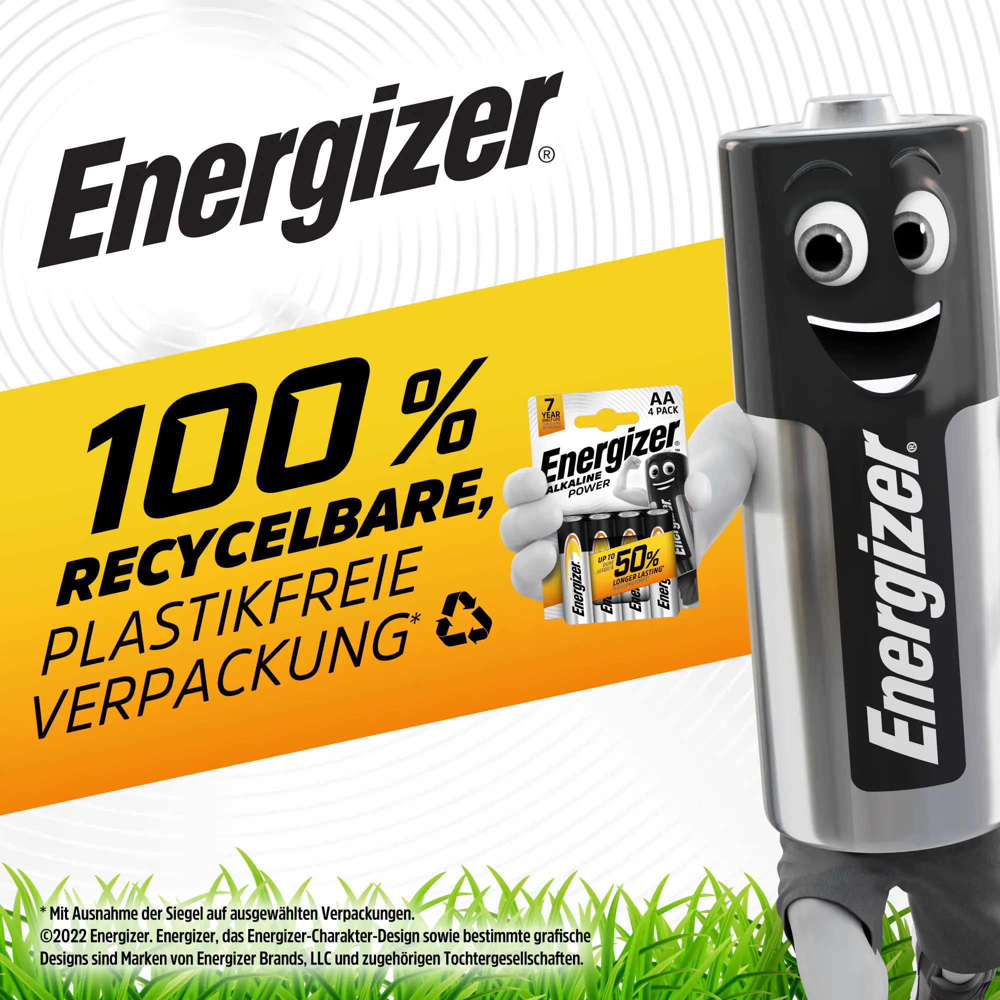 Energizer E91 Alkaline Power Batterie Mignon AA 1,5 V, 16er Pack