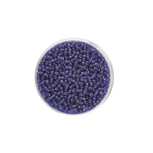 Glorex Rocailles Silbereinzug 2,6 mm 17 g, lapis