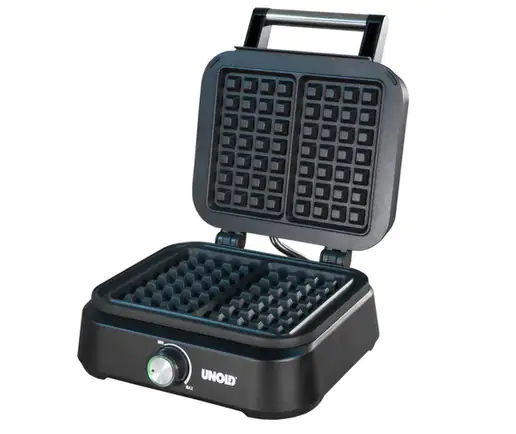 Unold Waffelautomat Brüssel  1500 Watt, für 17x10 cm Waffeln
