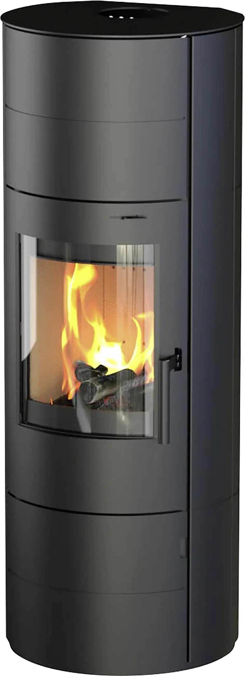Thermia Kaminofen Cumulus Omega Ring Stahl schwarz 7 kW
