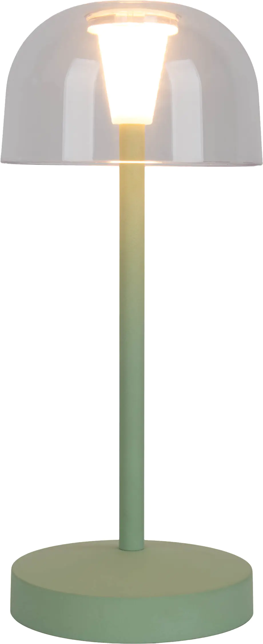 Light & More LED Akku-Tischleuchte Gomba mint dimmbar