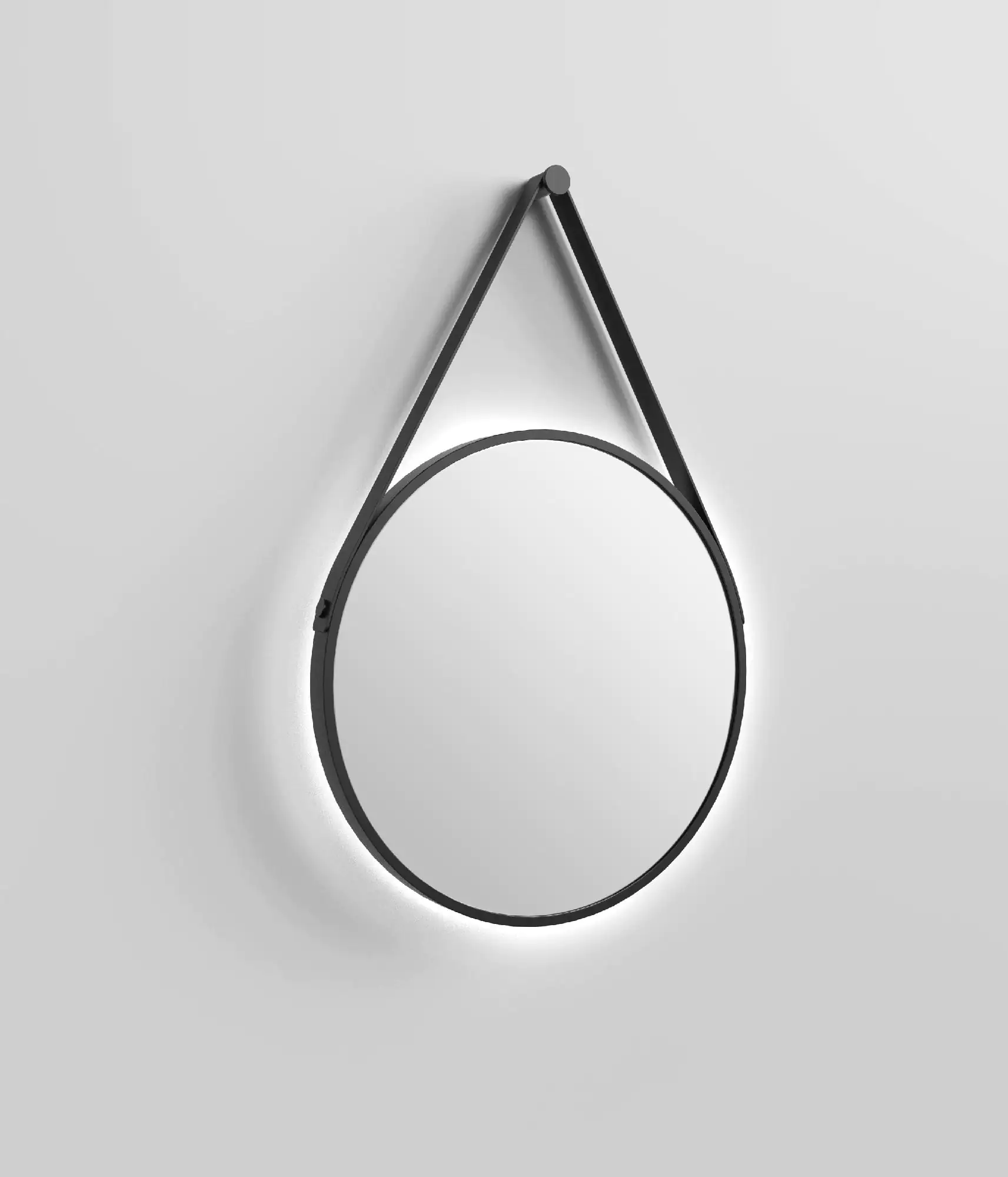 DSK LED Lichtspiegel Silver Barbier Ø50 cm, schwarz
