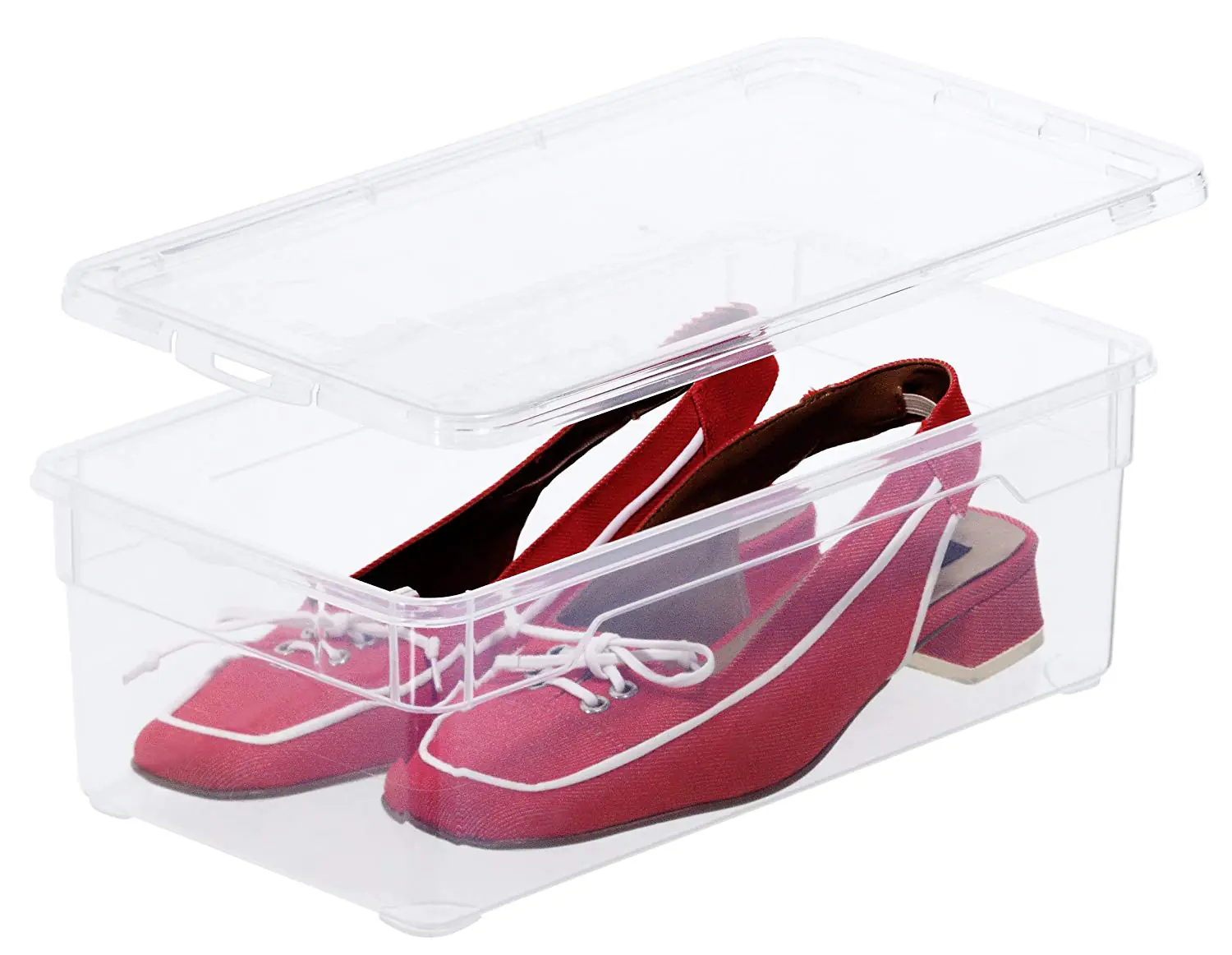 Rotho Aufbewahrungsbox CLEAR mit Deckel 5 L transparent 4er-Set