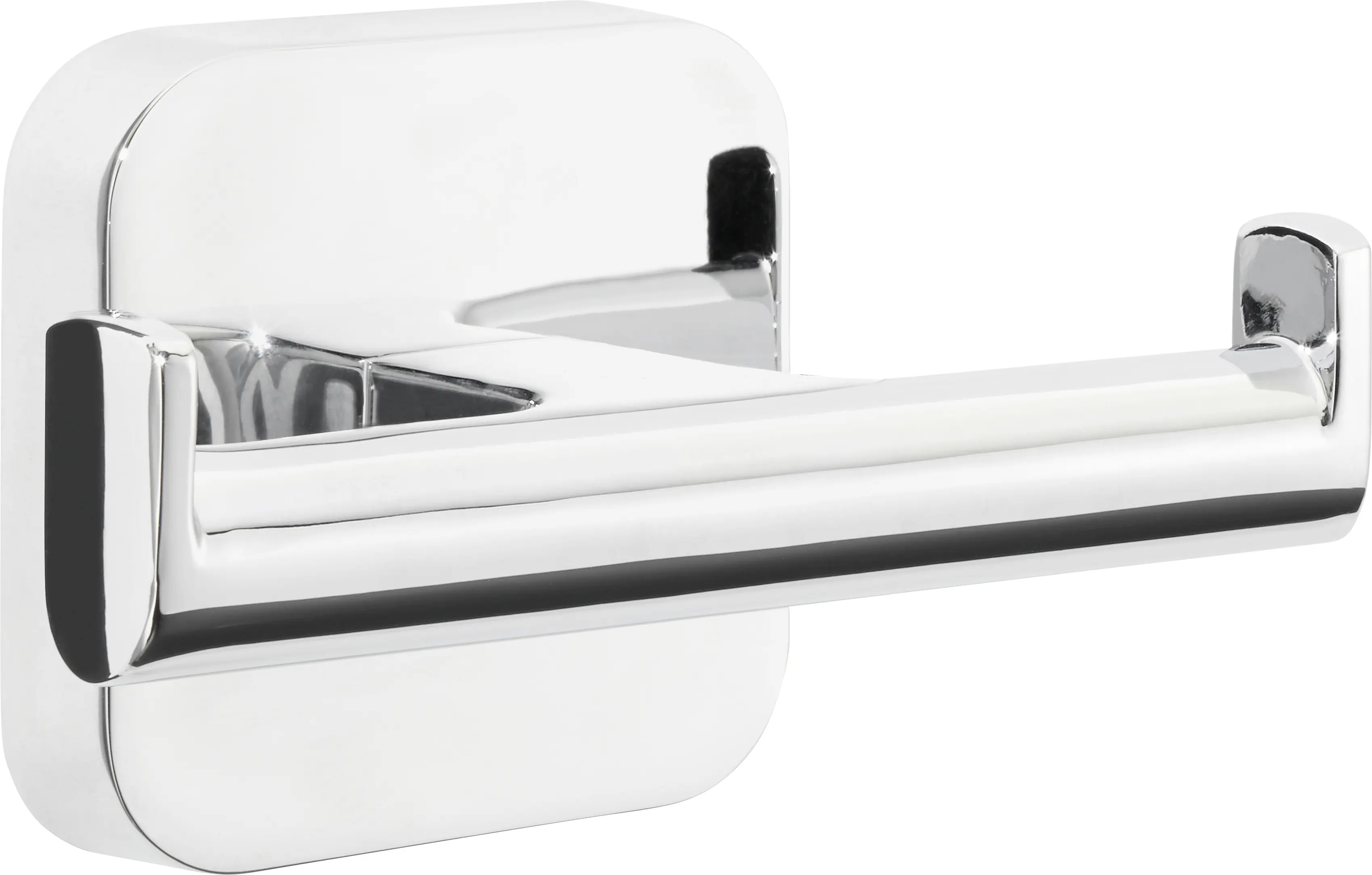 tesa Bademantelhaken doppelt Elegaant Metall, chrom, rostfrei