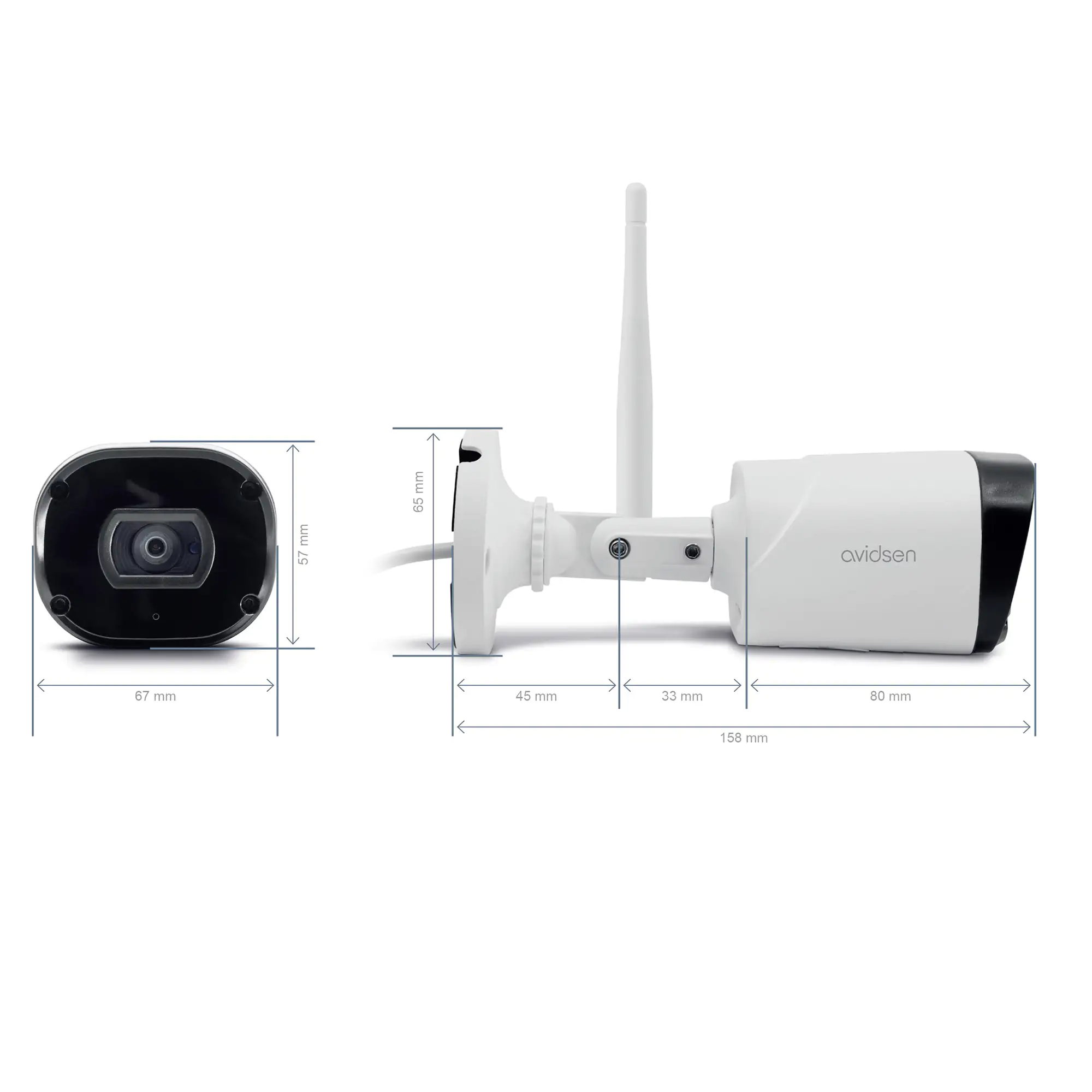 Avidsen WLAN IP Kamera Außenkamera, 1080 P