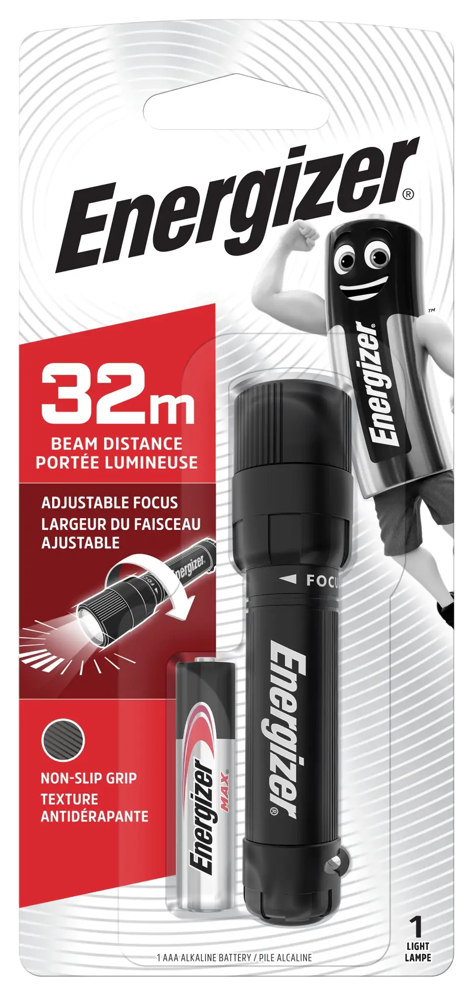 Energizer Taschenlampe X-Focus LED inkl. 1xAAA, 26 Lumen 27m Reichweite