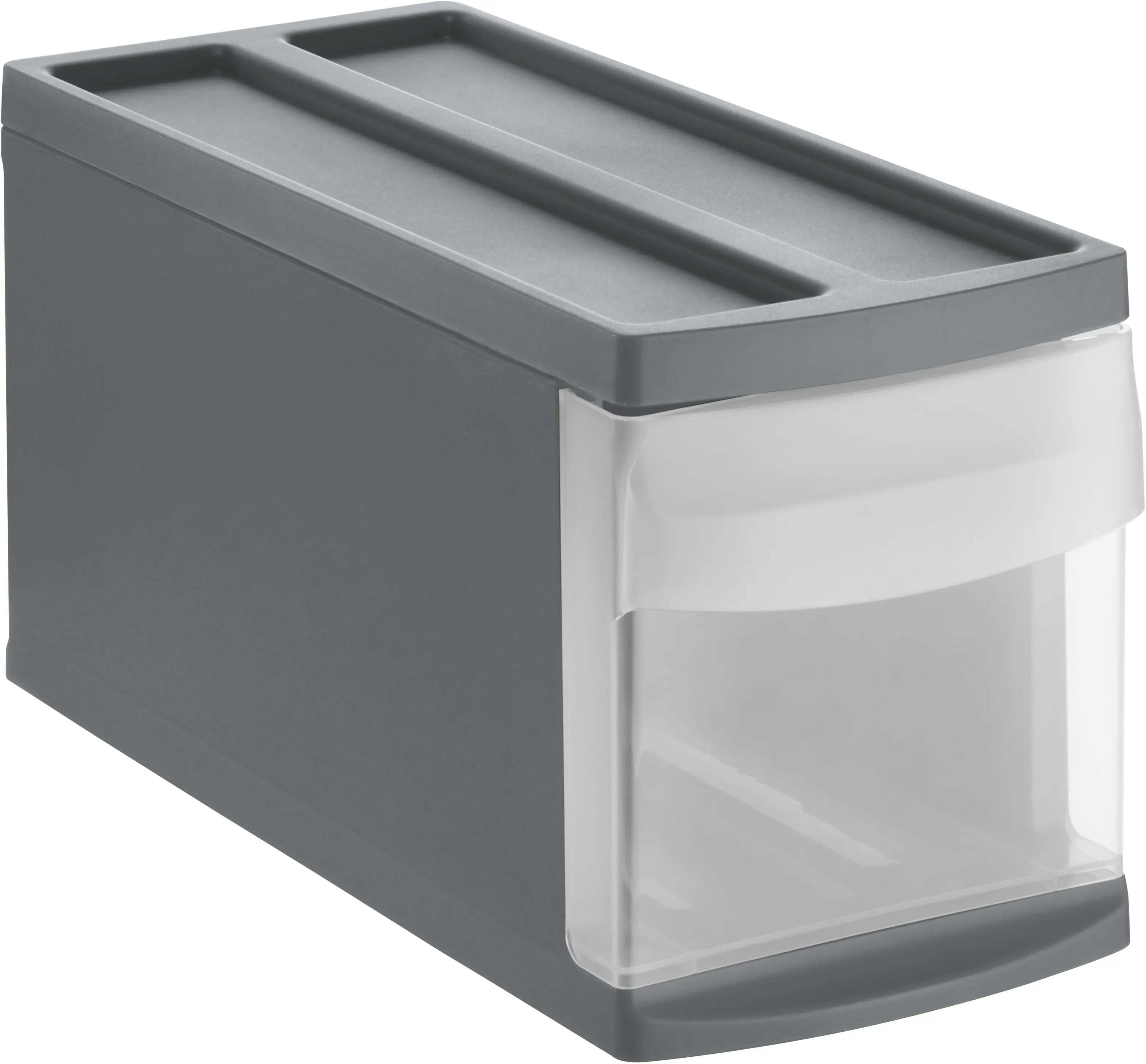 Rotho Schubladenbox Mono Systemix Slim 1 Schub anthrazit