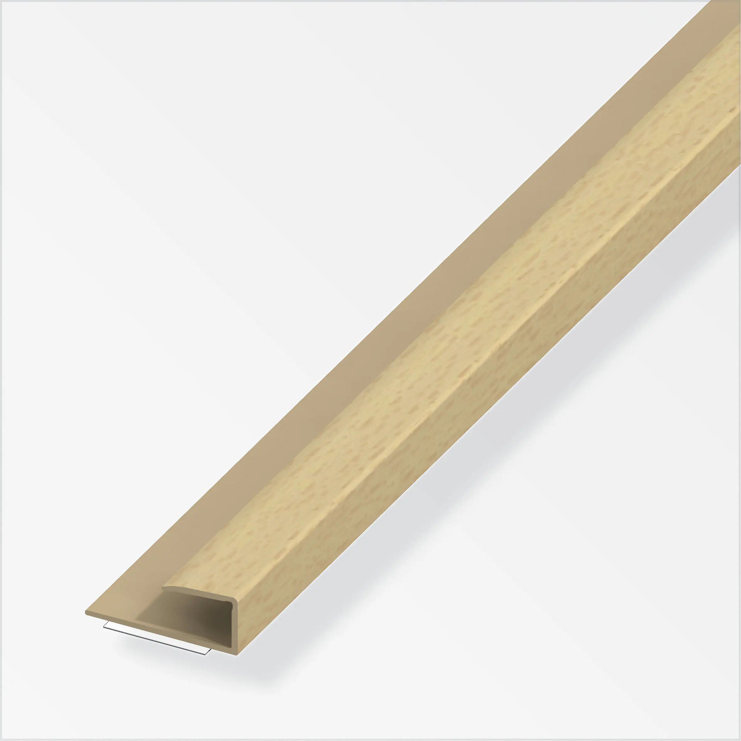 alfer Einfass-Profil 1 m, 15 x 7 mm PVC (Kunststoff) glatt buche