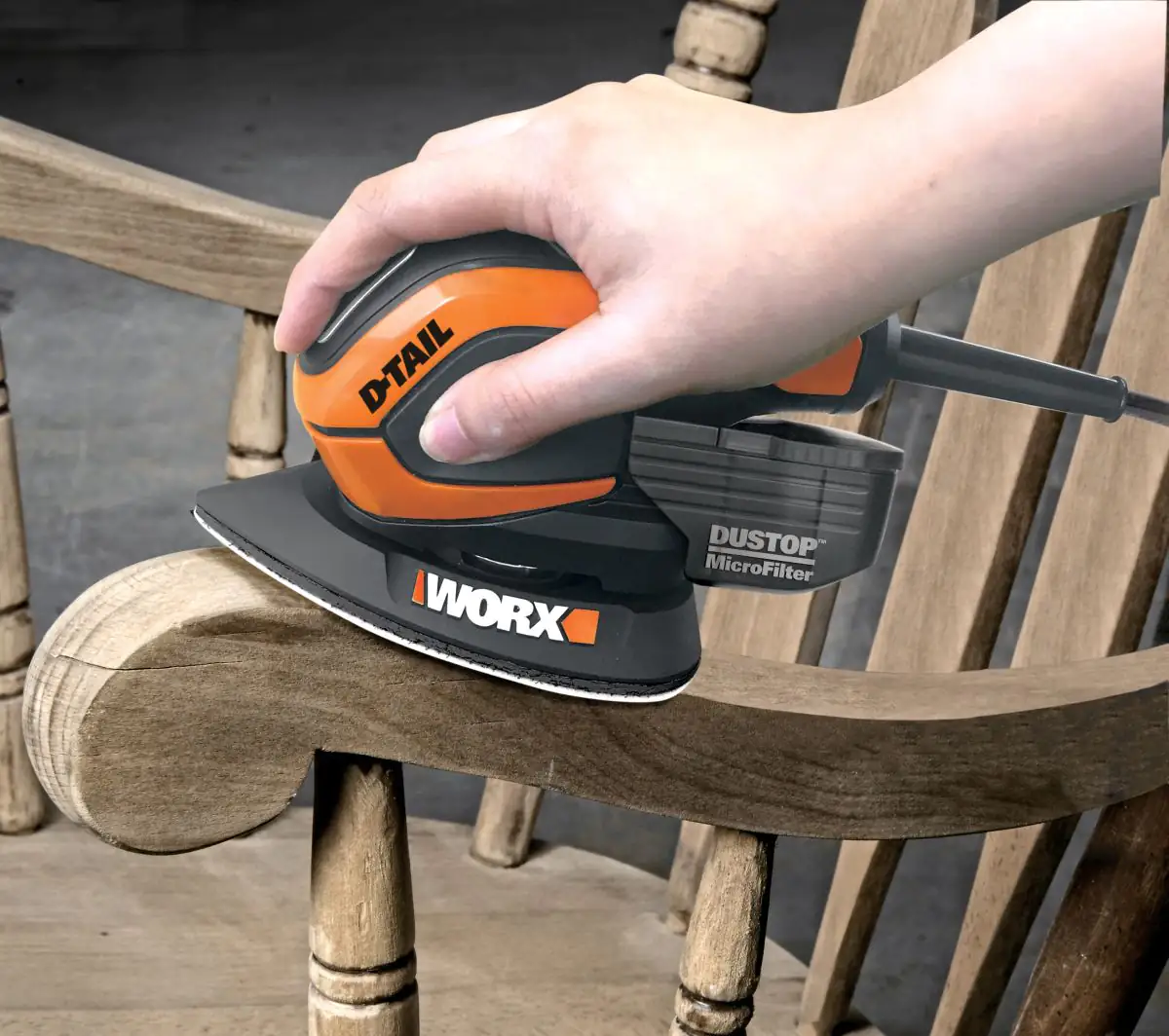 Worx Multischleifer WX648 inkl. 9 Klettverschluss-Schleifpapier