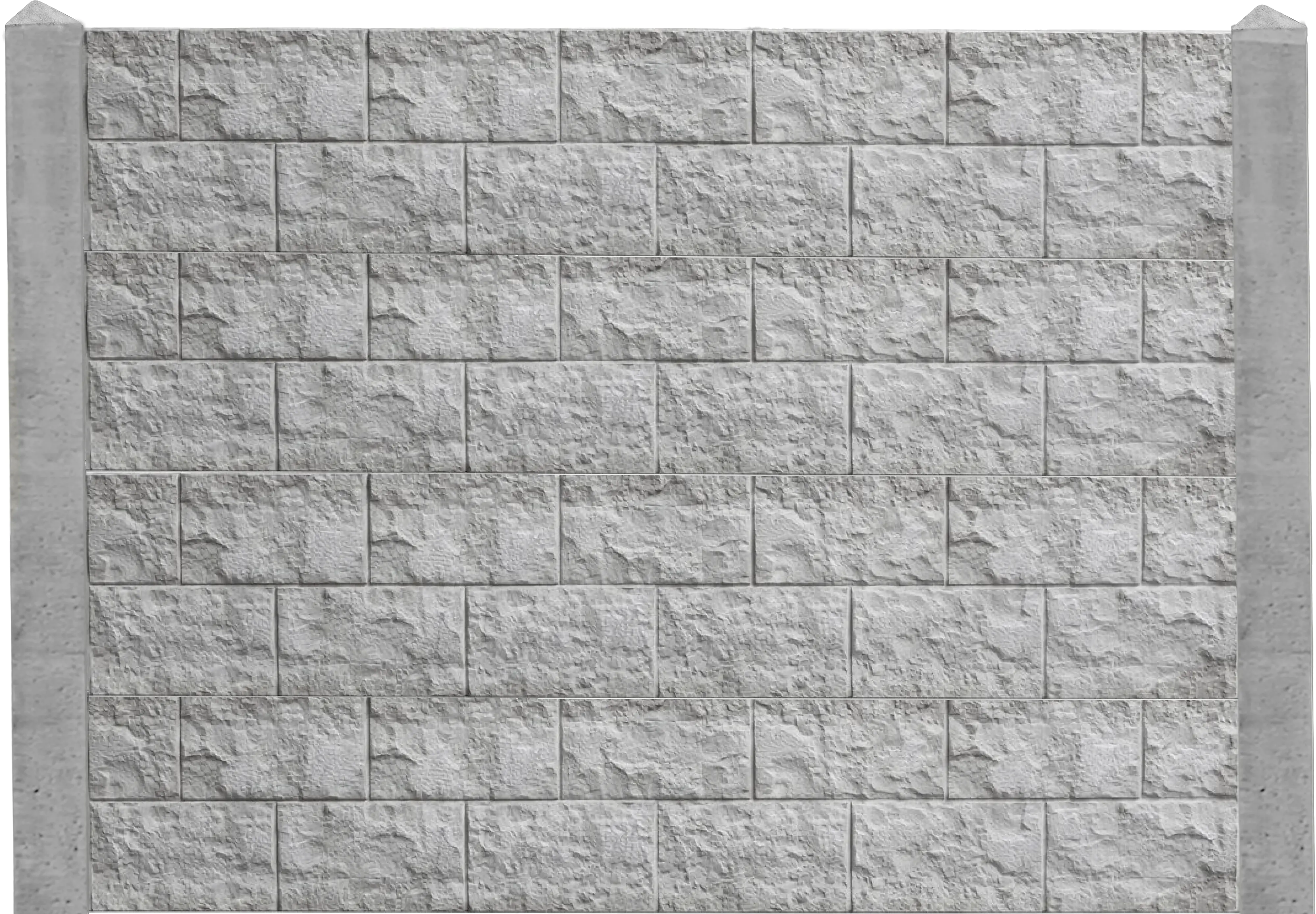 Betonzaun Erweiterungsset Casa Borsika mit Zwischenpfosten 193 cm 