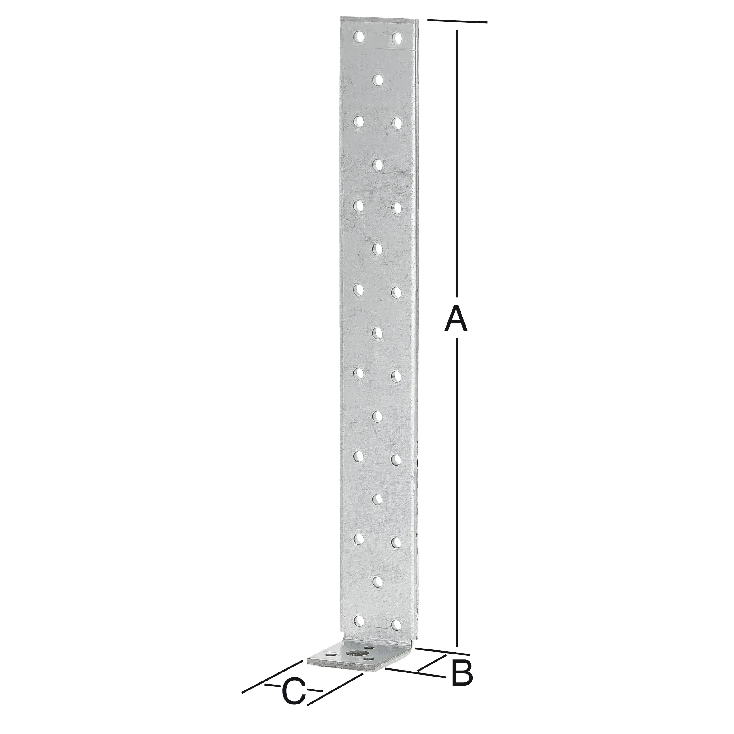 Vormann Beton-Flachstahlanker sendzimir verzinkt 200 x 40 x 40 mm