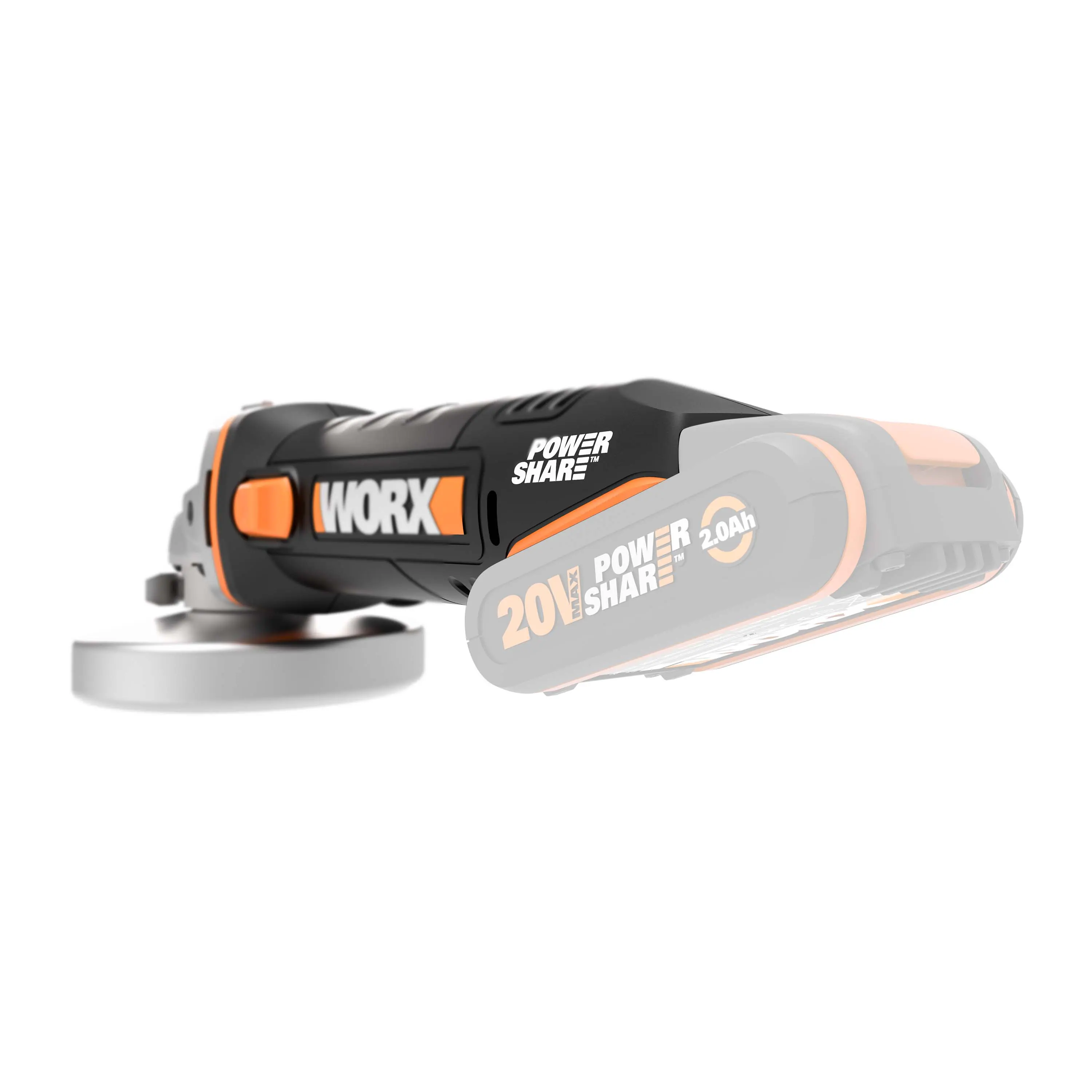 Worx Akku-Winkelschleifer WX800.9 20 V Solo