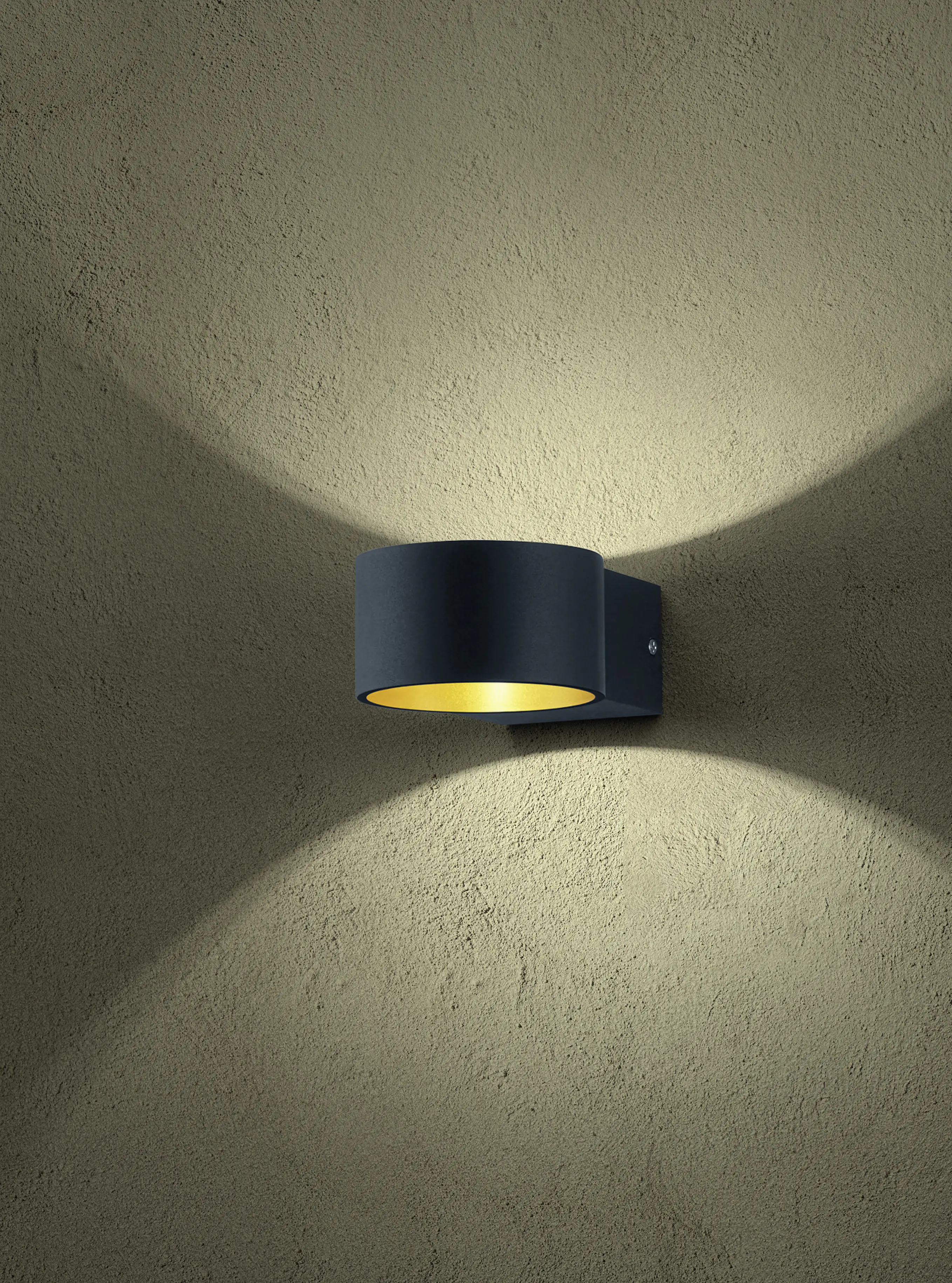 Trio Leuchten LED Wandleuchte LaCapo  4,3W warmweiß schwarz Metall