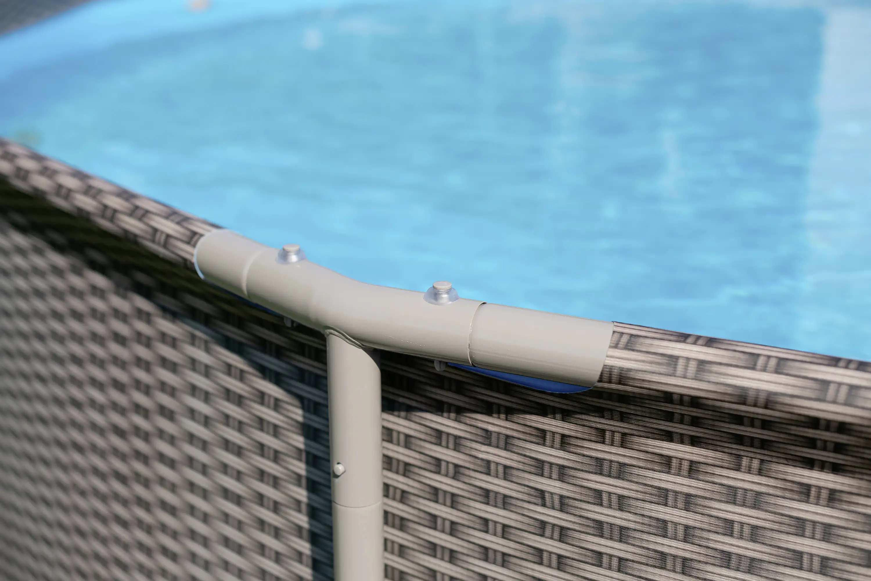 Summer Waves Rundpool Active Frame Swimmingpool Ø 457 x 106 cm, braun
