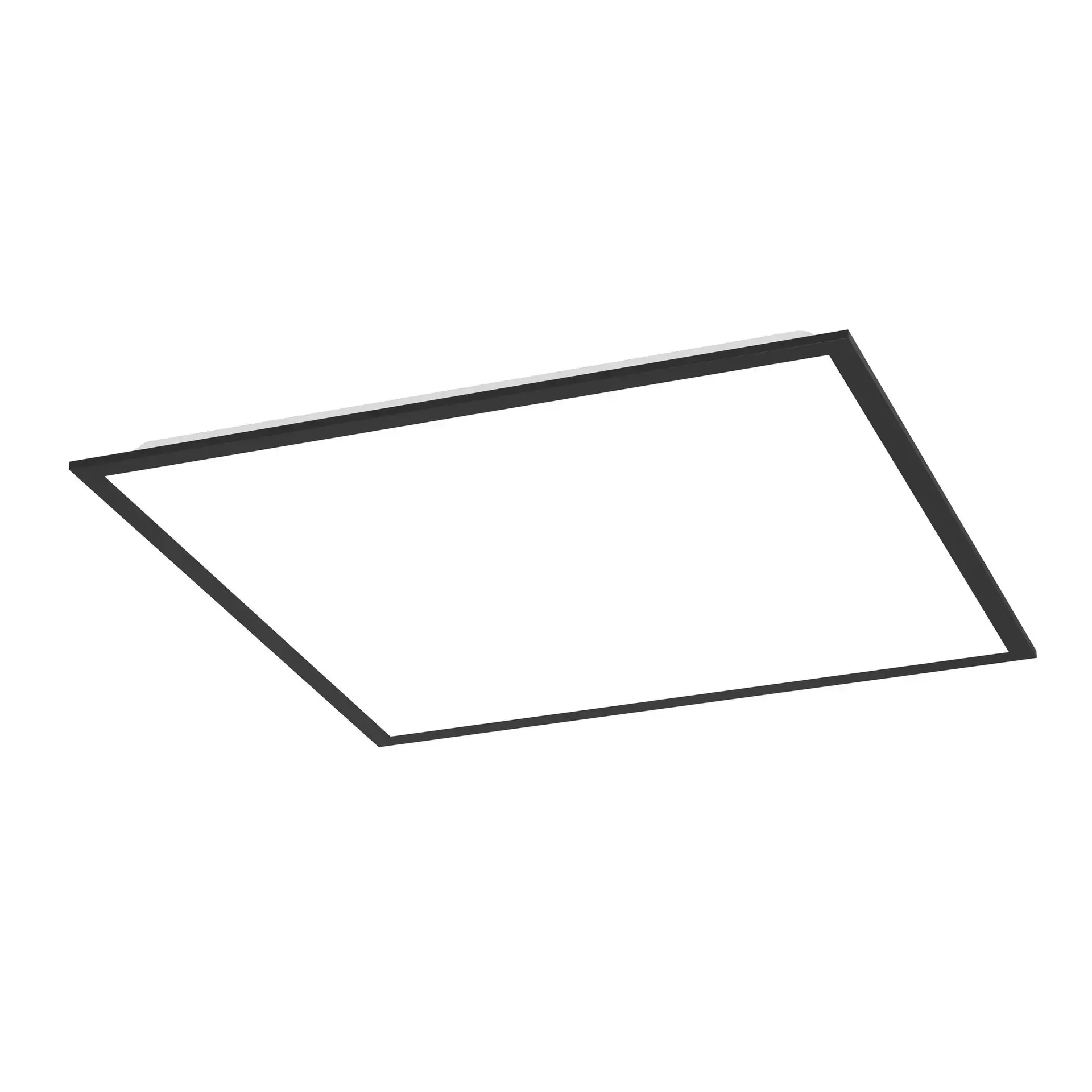 Eglo LED Deckenleuchte Moradillo schwarz 59,5 x 59,5 cm warmweiß-kaltweiß