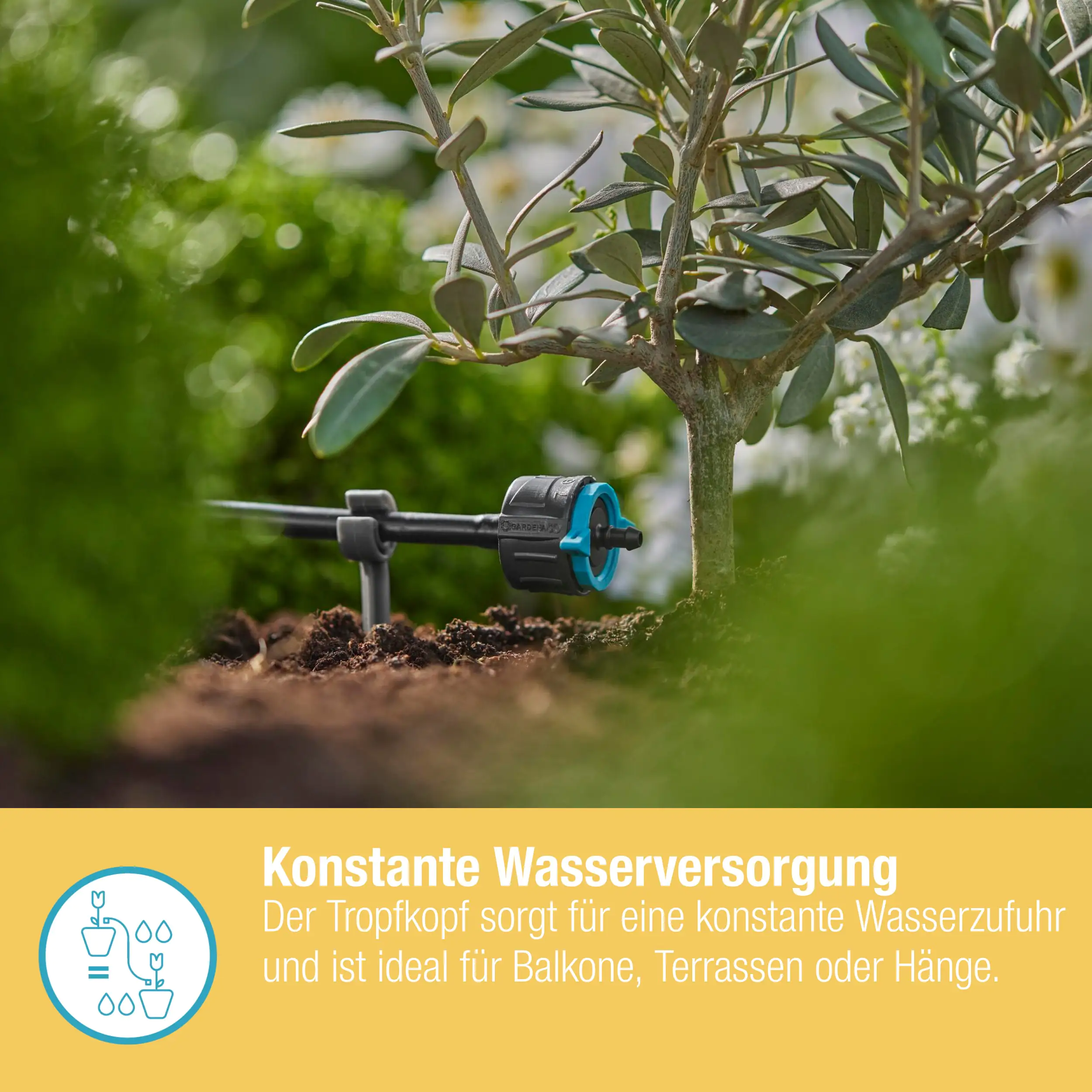 Gardena Endtropfer, 1-8 l/h regulierbar