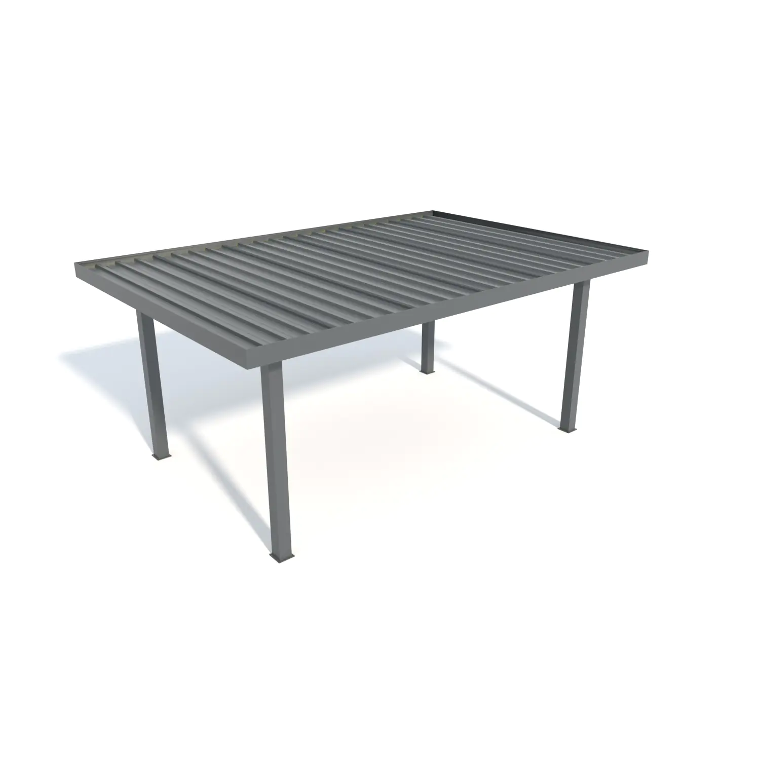 Carport Style 500 x 700 cm grau