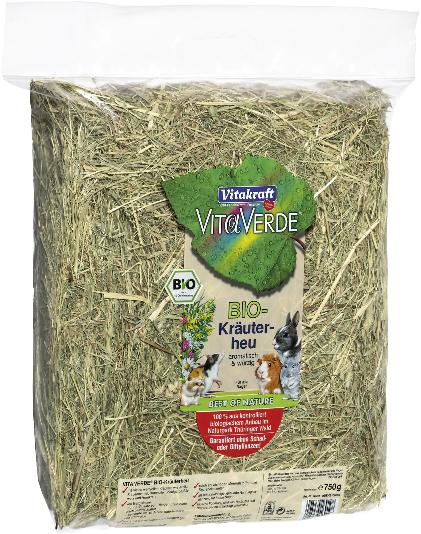 Vitakraft Vita Verde® Bio-Kräuterheu 750 g