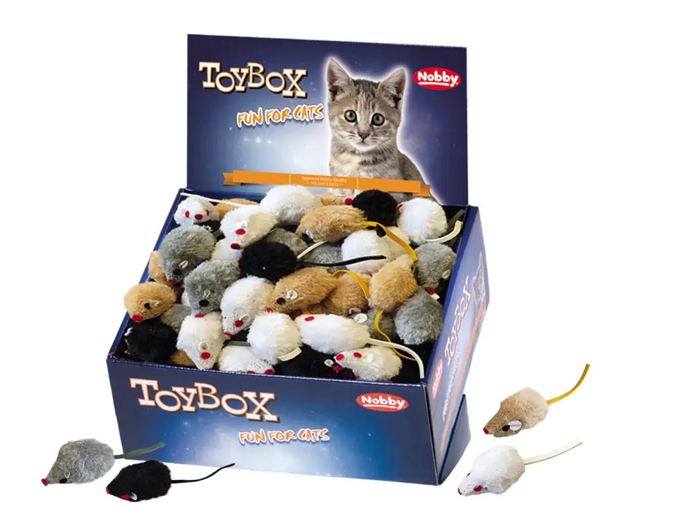 Nobby Katzenspielzeug Plüschmaus 5 cm