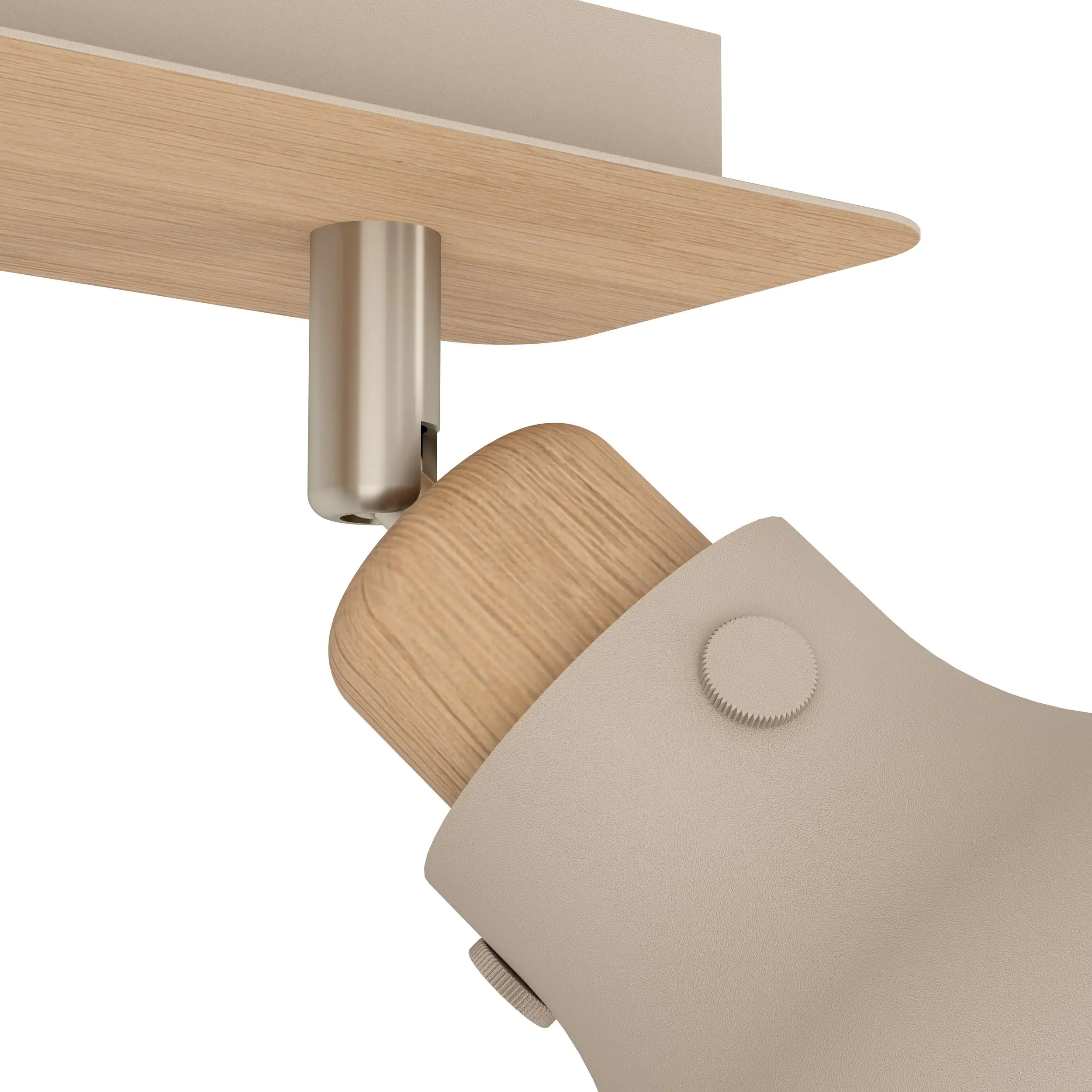 Eglo 2er Spot Arrecife sand Holzoptik 53 x 14,5 cm
