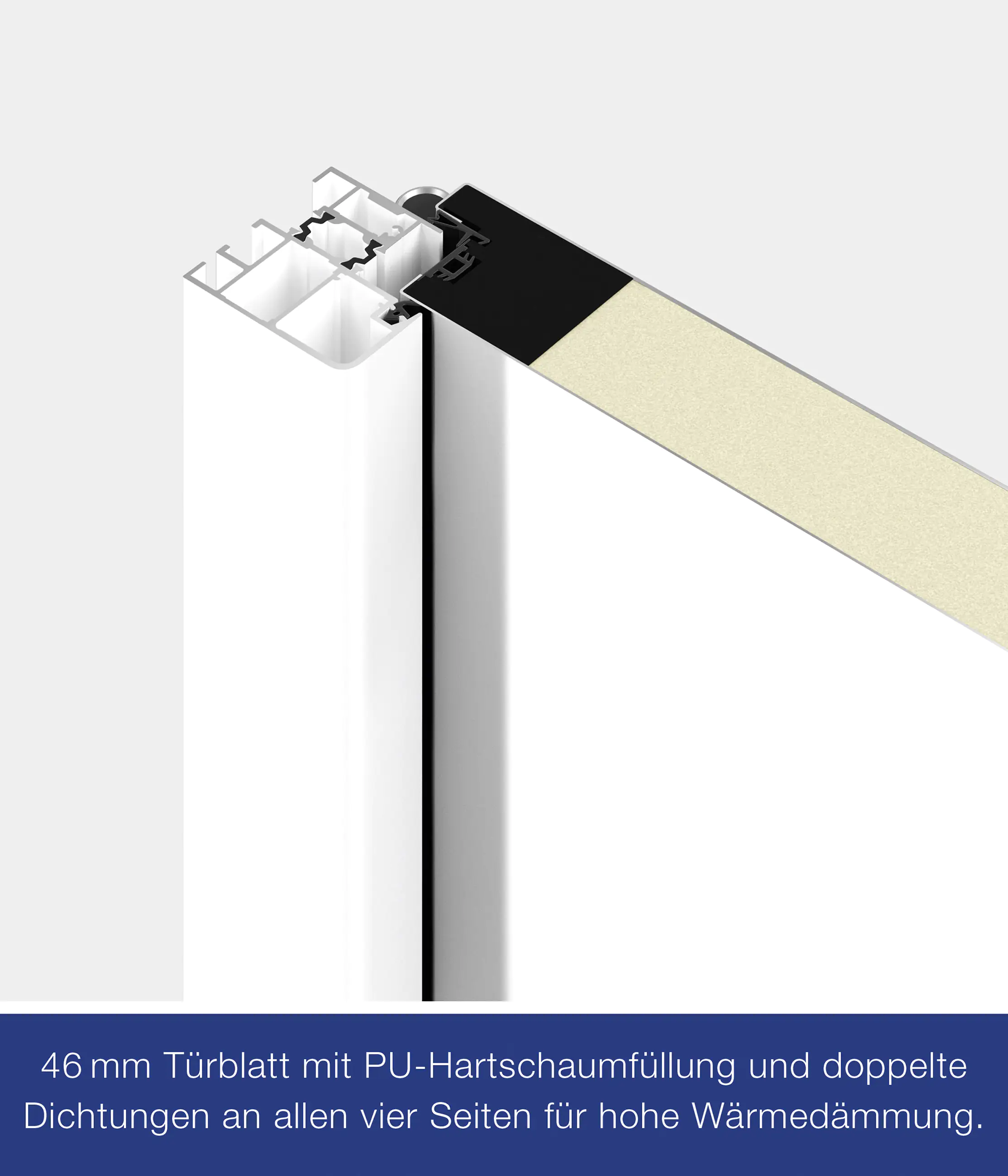 Hörmann Sicherheitstür KSI Thermo46 RC2 weiß 87,5 x 200 cm Links