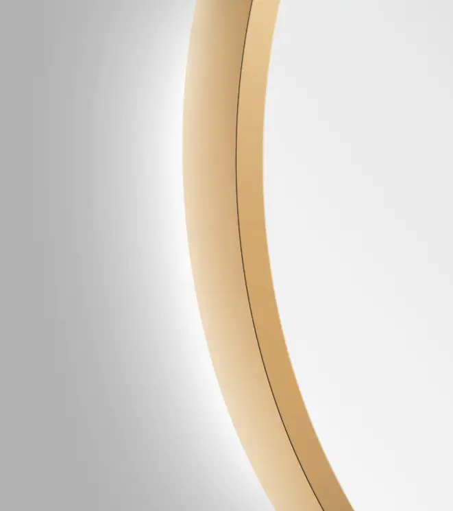 DSK LED Lichtspiegel Silver Barbier Ø80 cm, gold
