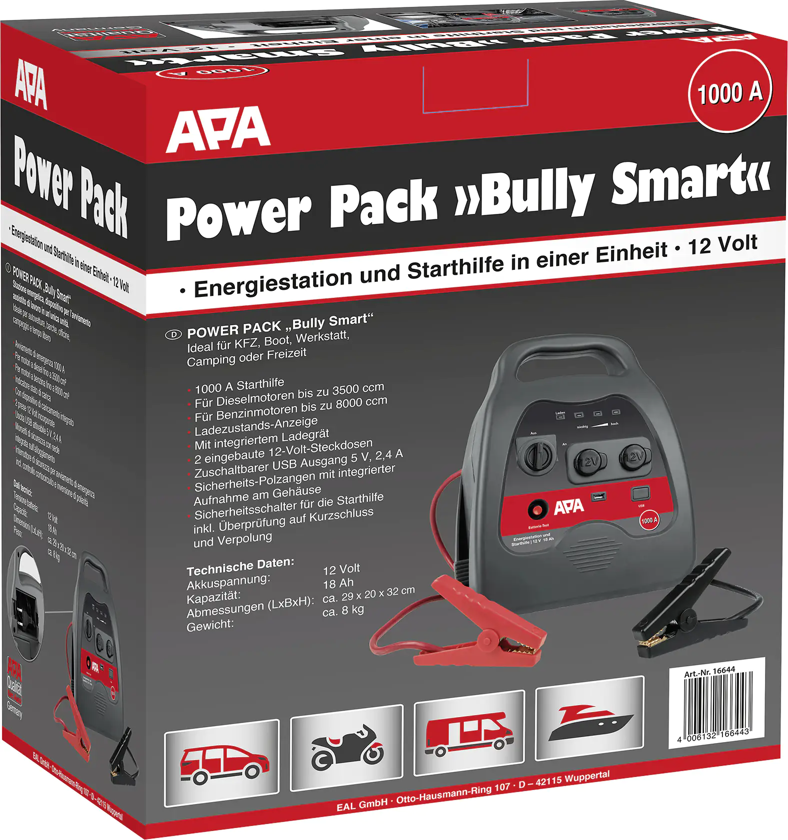 APA Bully Smart Power Pack 12 V Powerbank