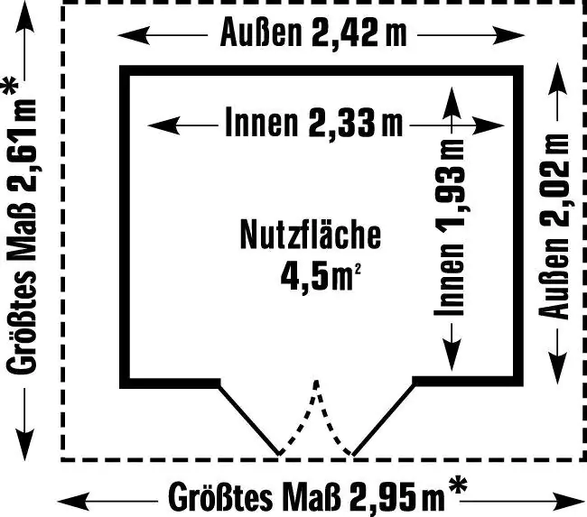 Grosfillex Gartenhaus Utility V 4,9 295 x 261 cm (inkl. Dachüberstand)
