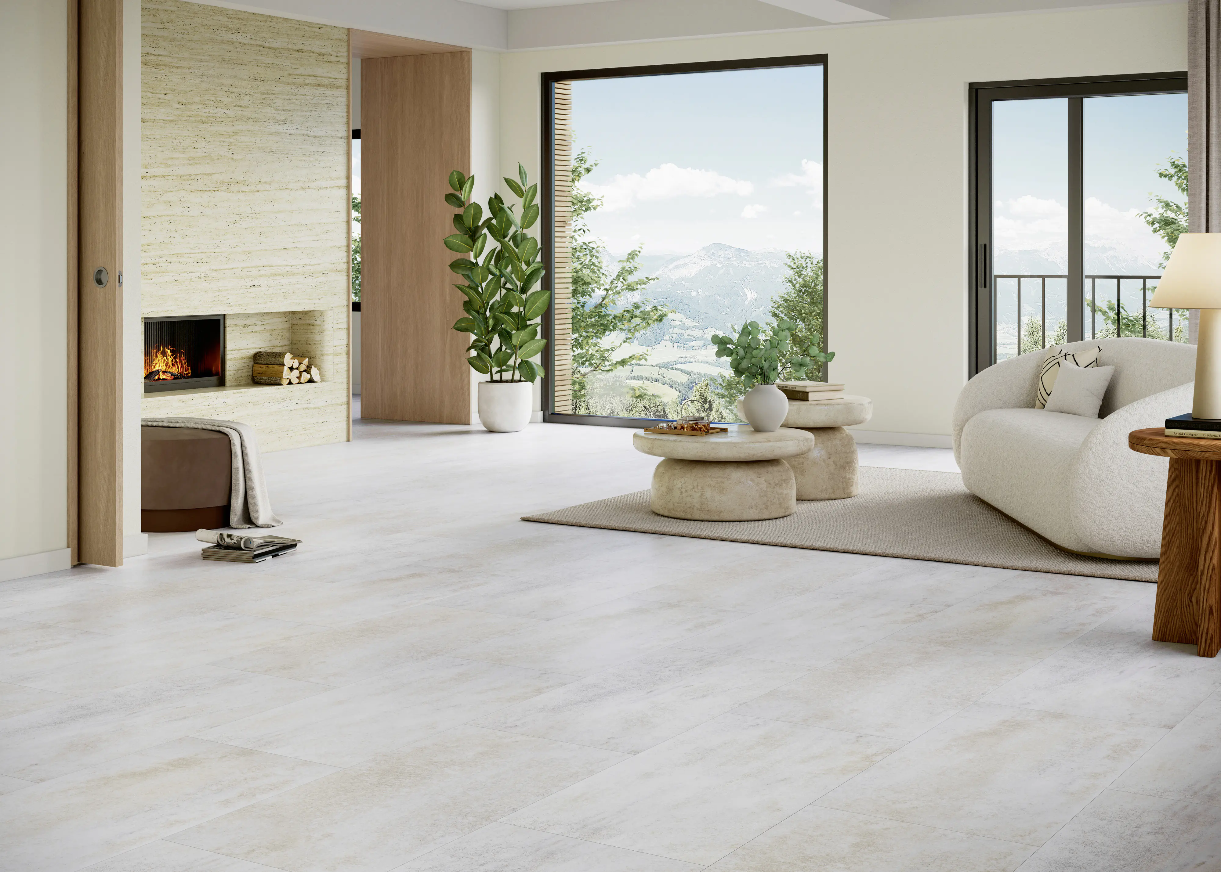 Parador Vinylboden mit Trittschalldämmung Basic 5.3 Dolomit weiß