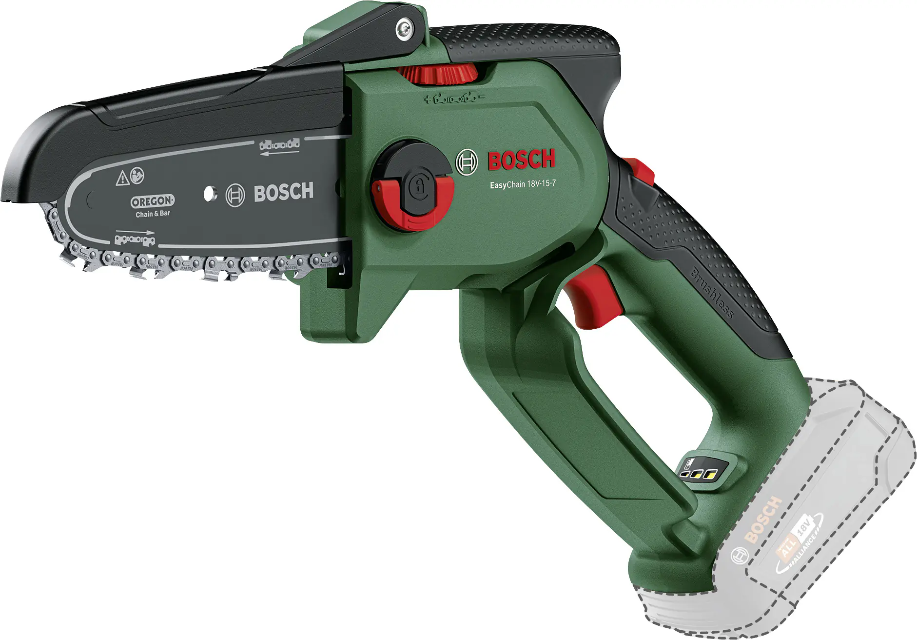 Bosch Akku-Kettensäge EasyChain 18V Solo