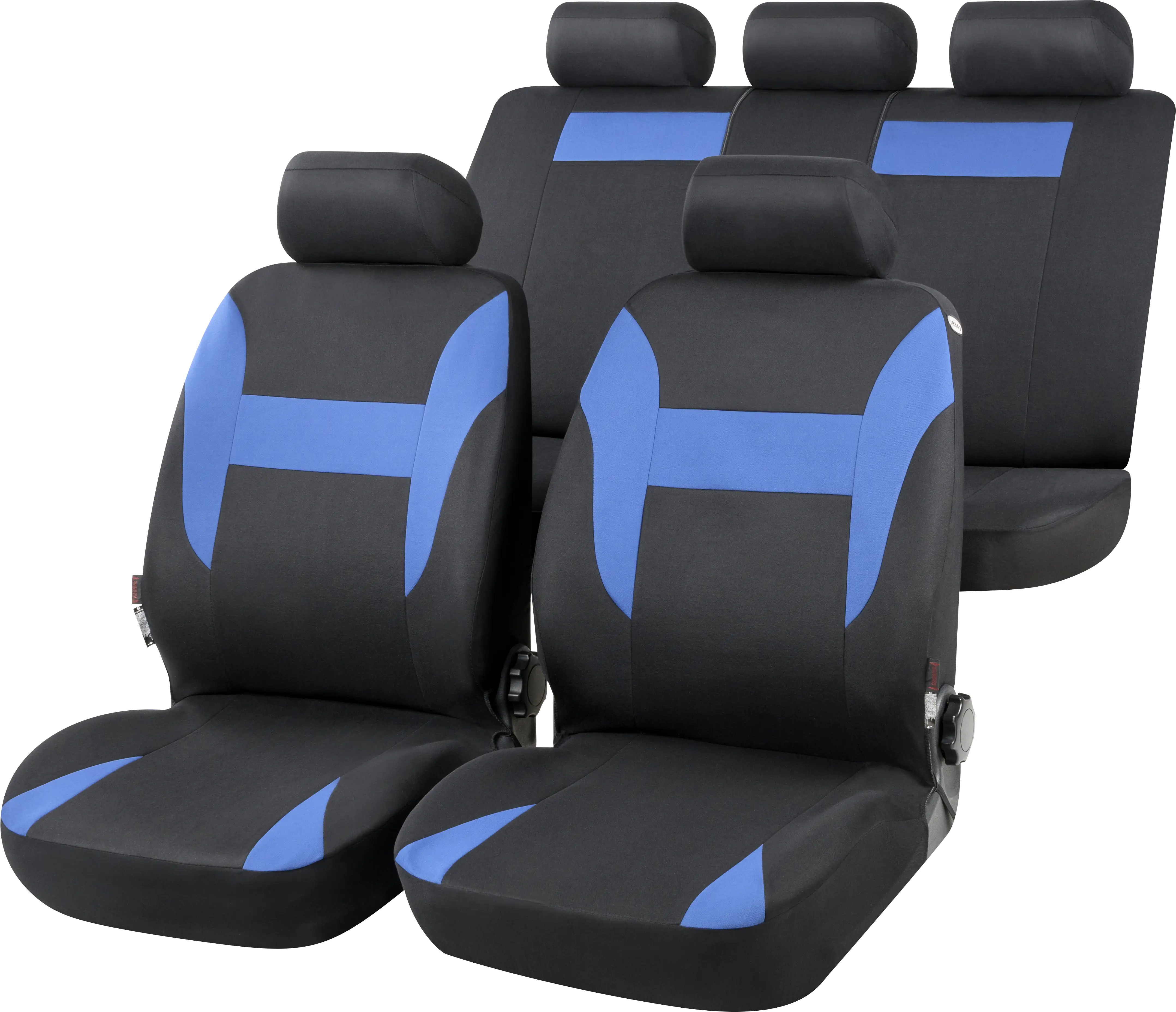 Walser Autositzbezug Nampa Komplett-Set blau schwarz