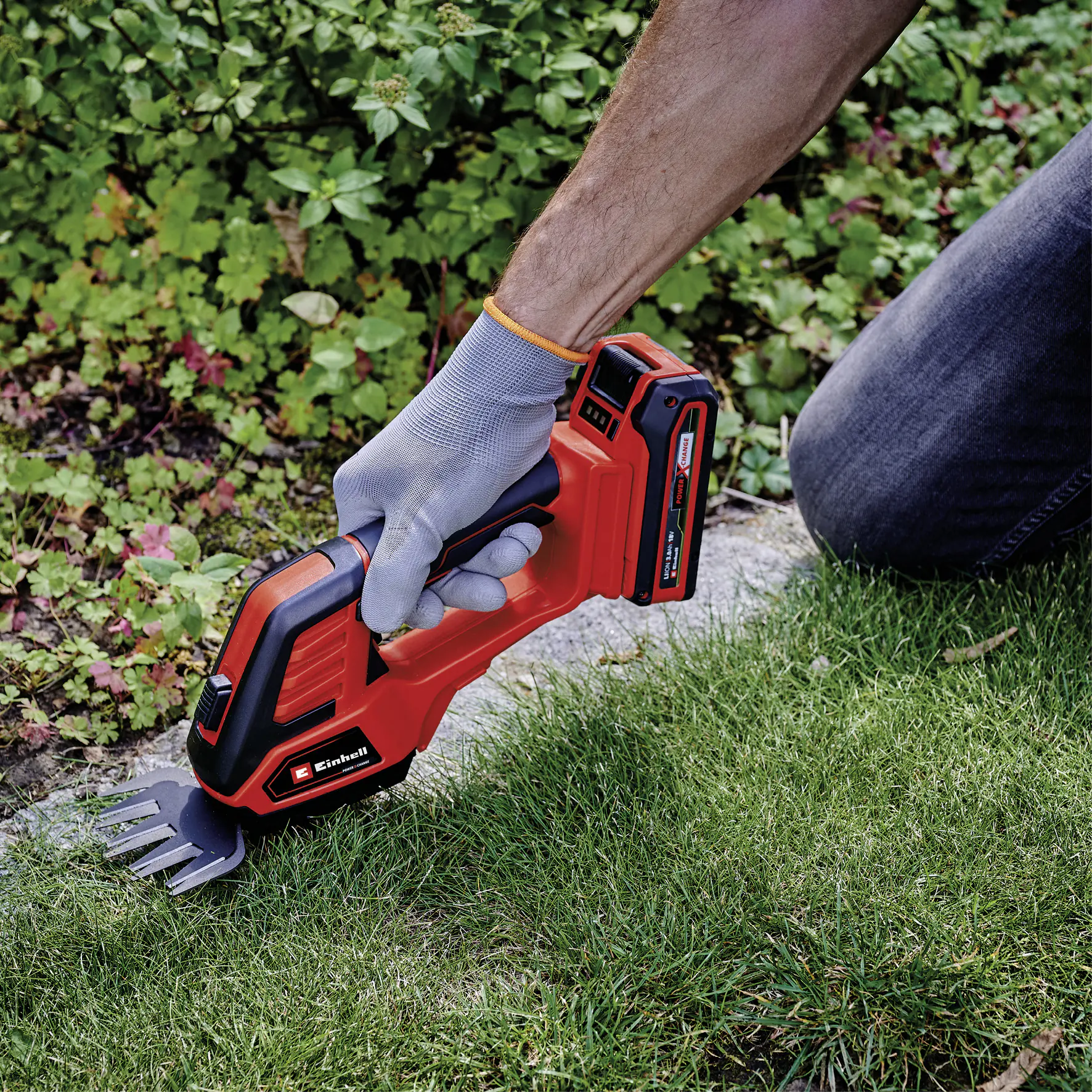 Einhell Akku Gras-/ Strauchschere GE-CG 18/100 Li Solo 20 cm Schnittbreite