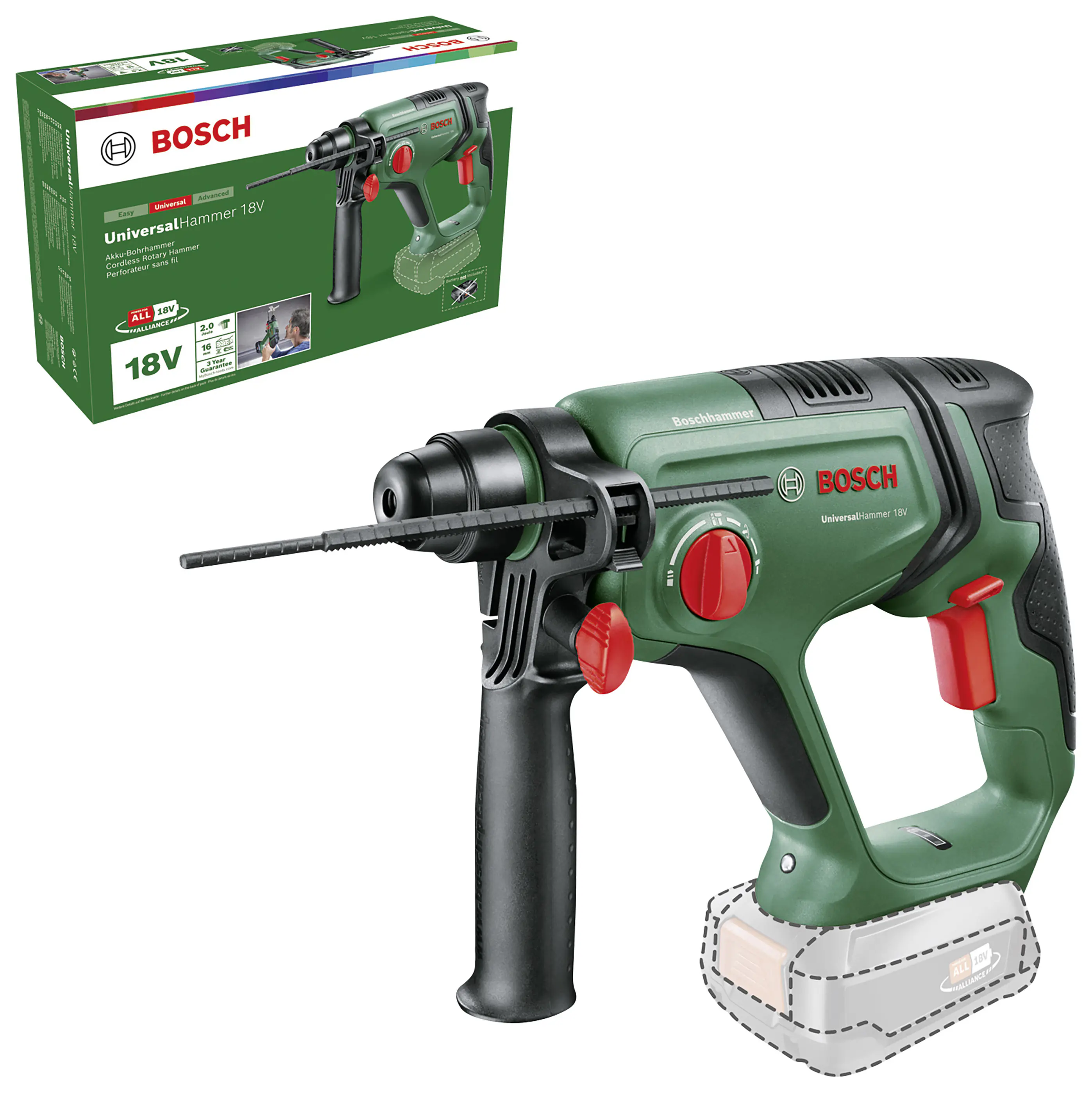 Bosch Akku-Bohrhammer UniversalHammer 18V Solo