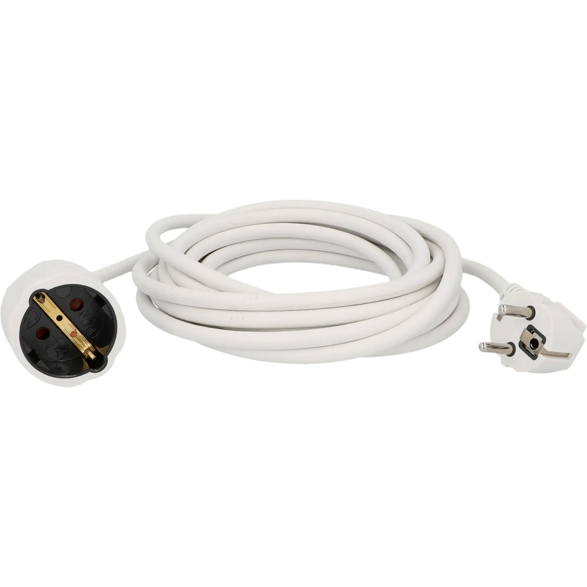 Unitec Verlängerungskabel Innen 5 Meter H05VV-F3G1,5, weiß