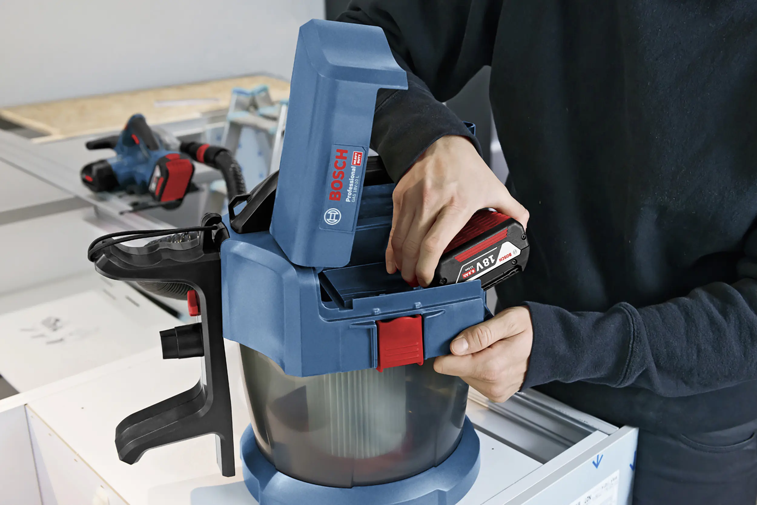 Bosch Professional Akku-Staubsauger GAS 18V-10 L Solo