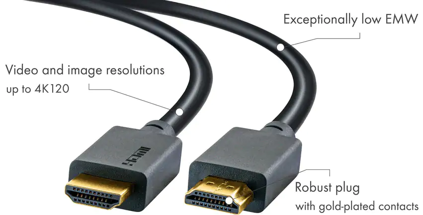 Schwaiger HDMI-Kabel 1,5 m HDMI zu HDMI, 48 Gbit/s, schwarz