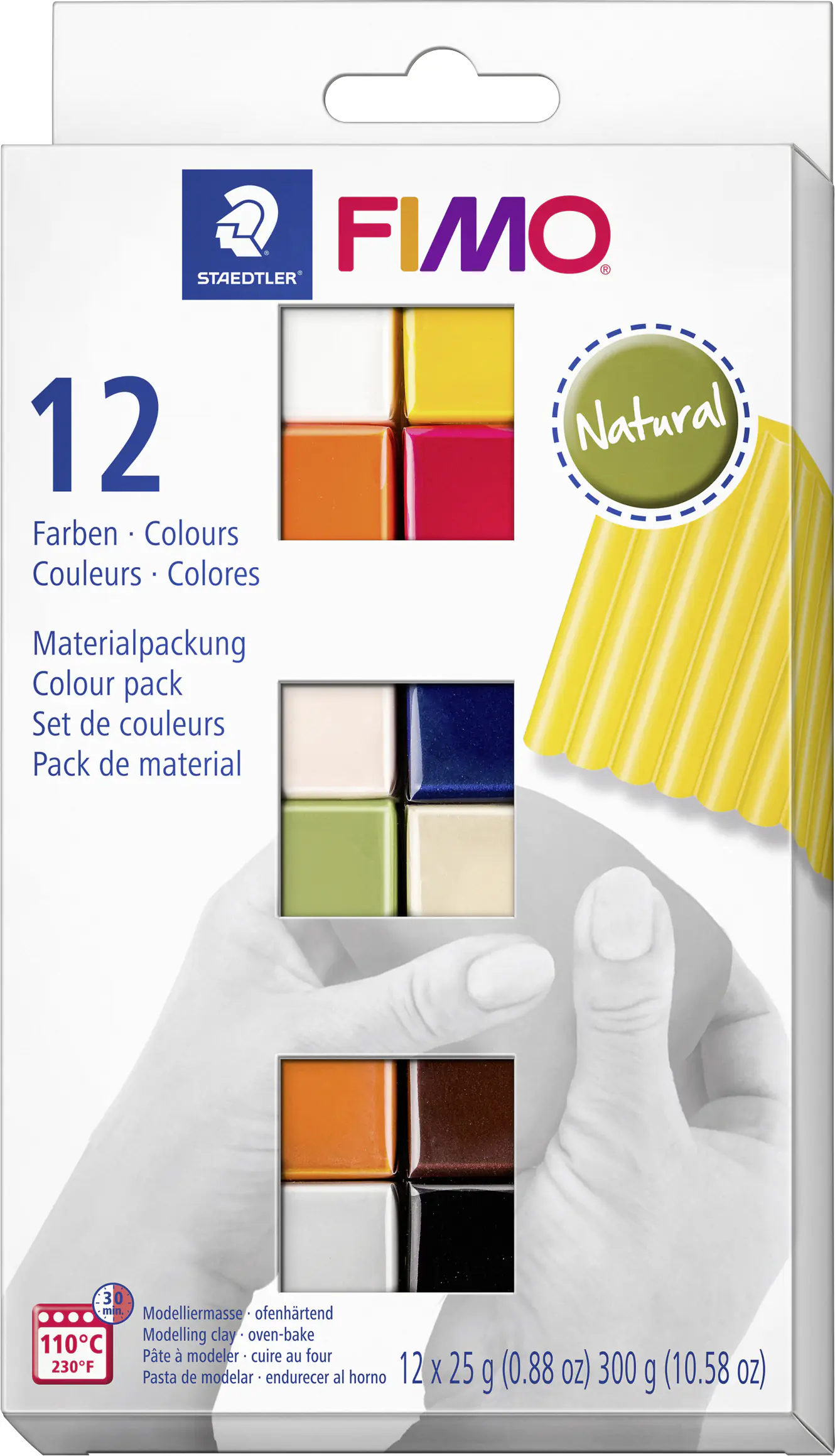 Fimo Modelliermasse soft 12 x 25 g Natural Colours