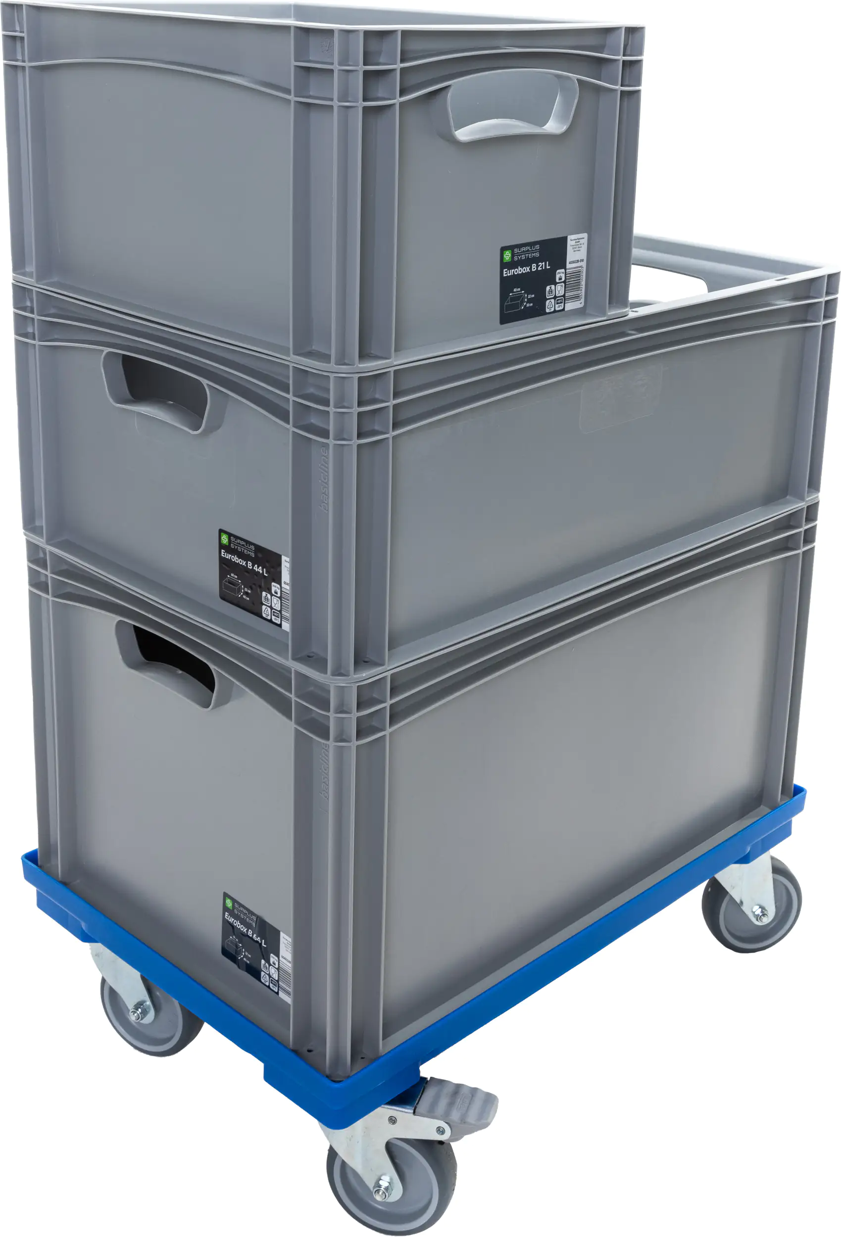 Surplus Systems Eurobox B 60 x 40 x 12 cm, 23,9 L, grau