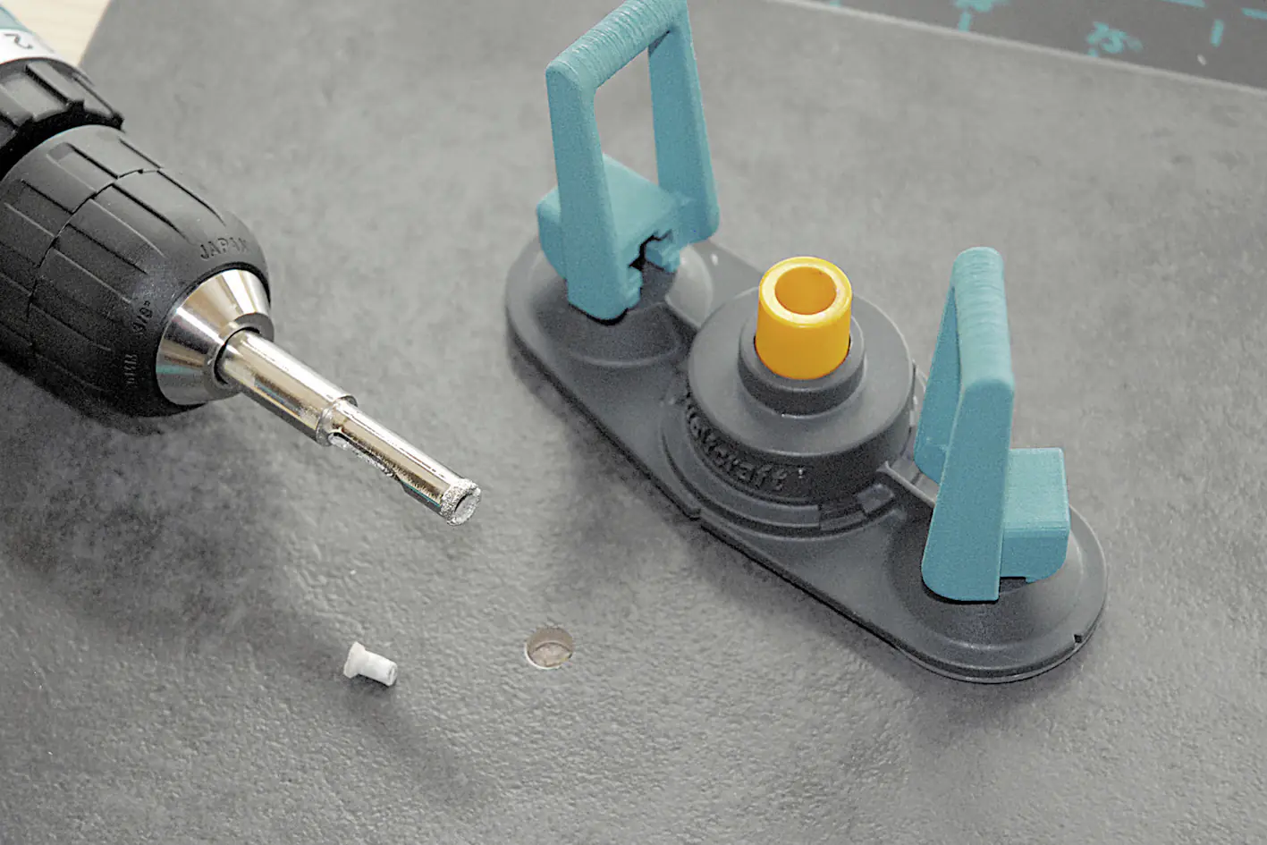 Wolfcraft Führung für Bohrkronen diamantbestreut Ceramic Ø 5 - 10 mm