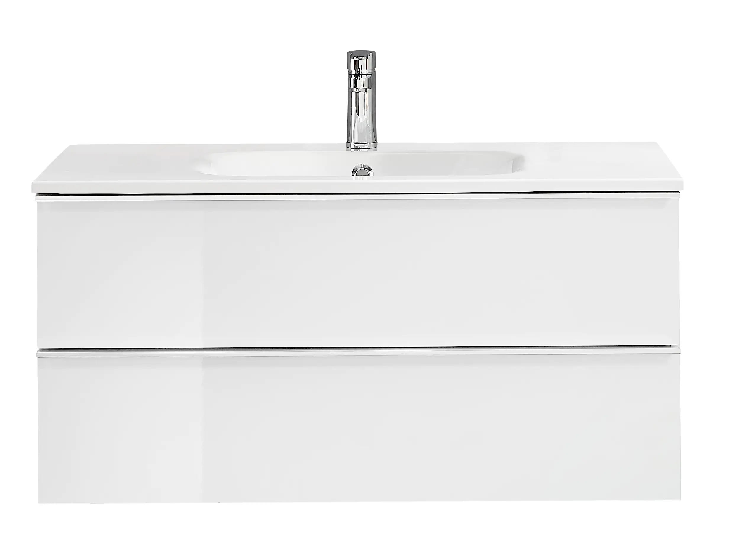 Primaster Mineralguss-Waschbecken 101 cm Düsseldorf weiß