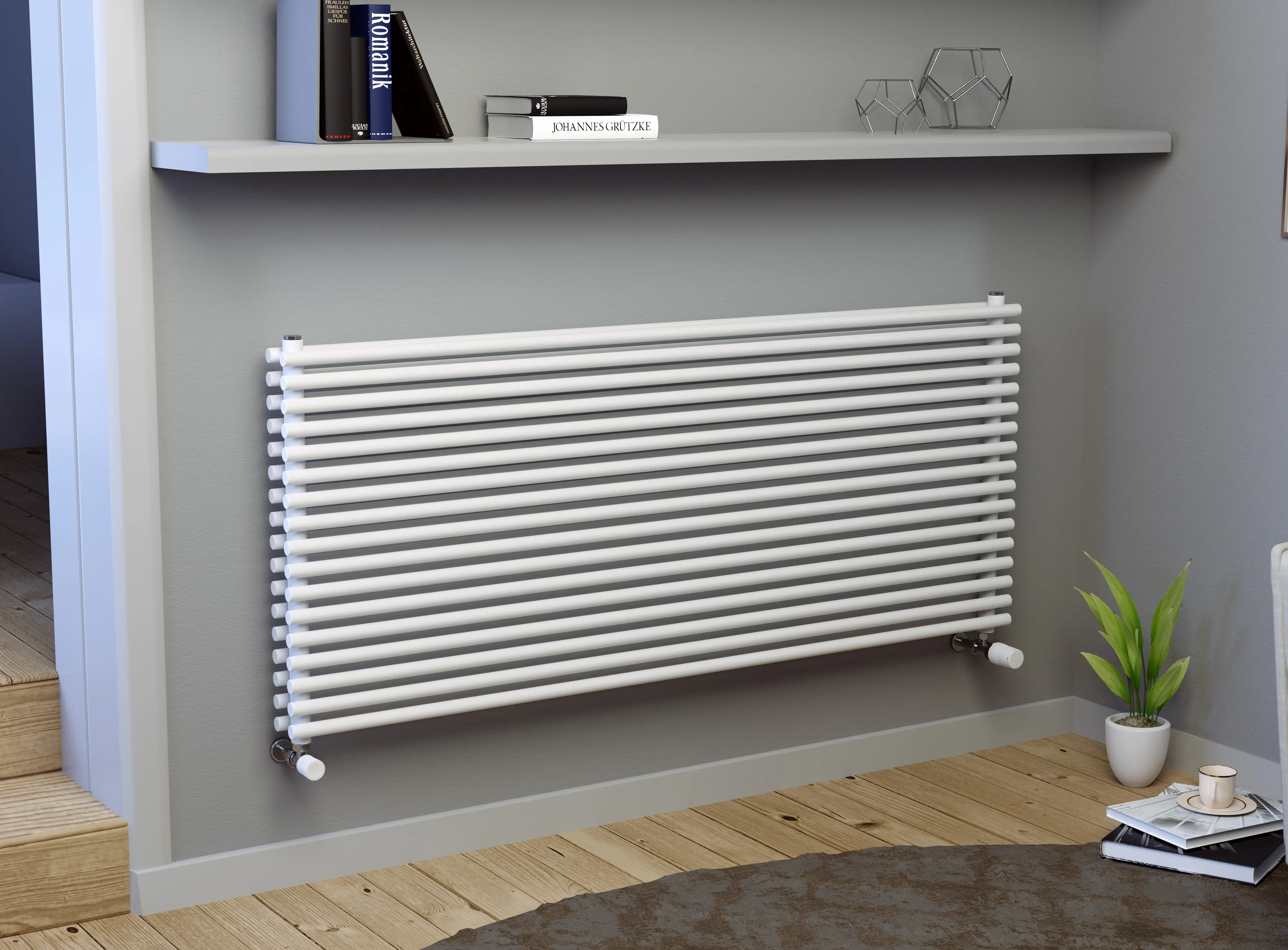 Ximax Heizkörper Gamba Slim Duplex 61 x 100 cm 1075 Watt weiß