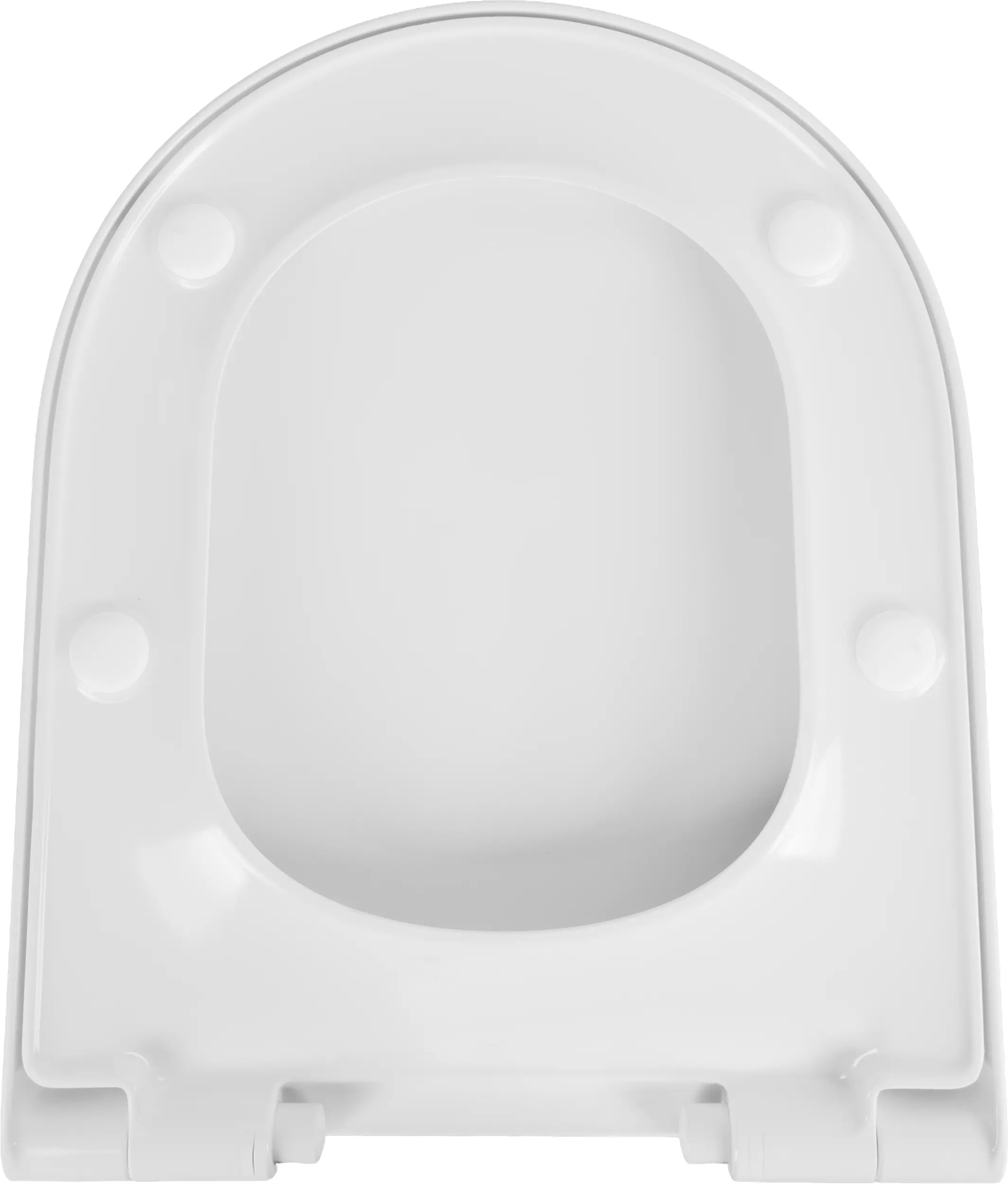 Primaster WC-Sitz mit Absenkautomatik D-Form weiß