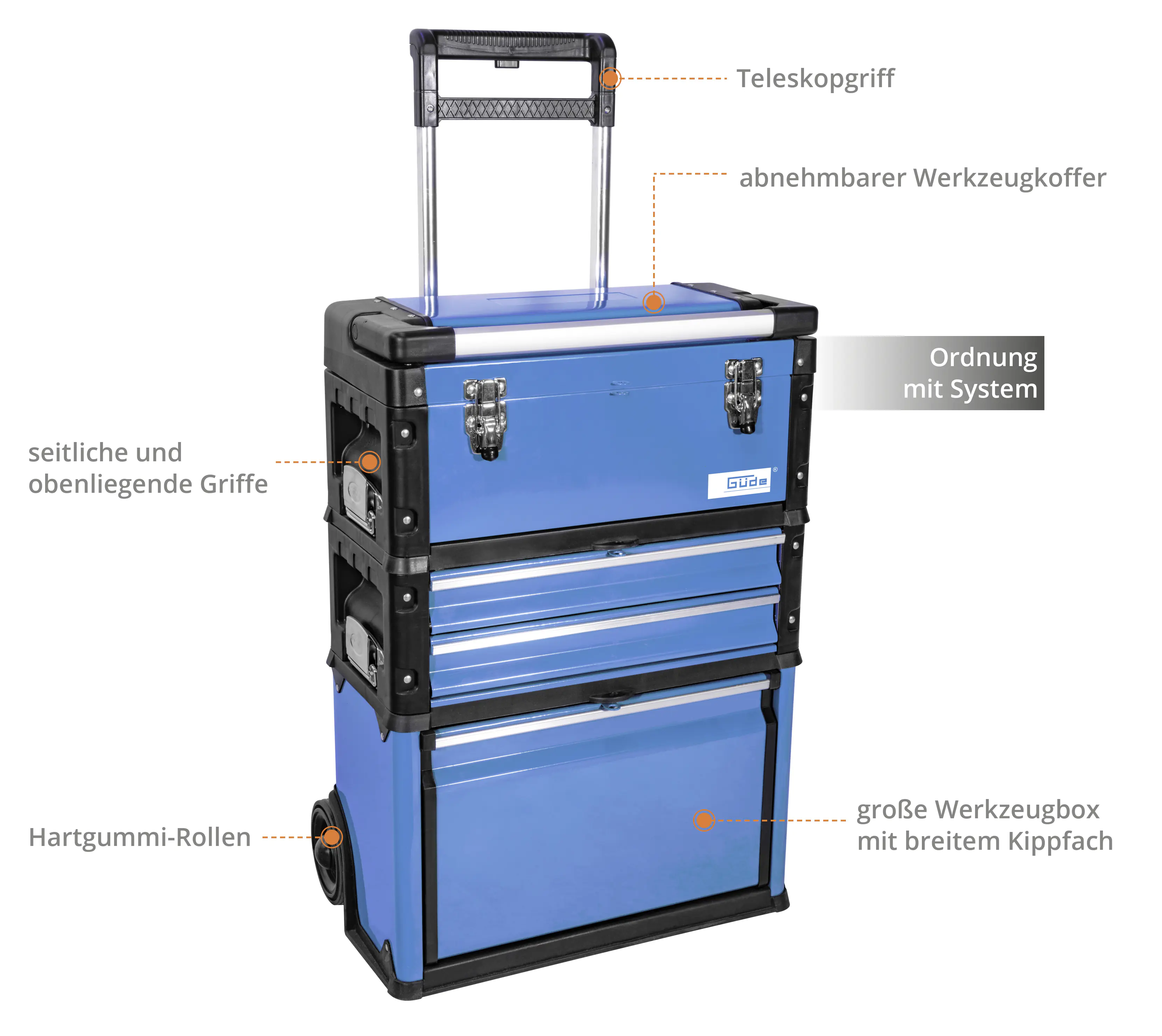 Güde Werkzeugtrolley GWZT 2/1 rollbar