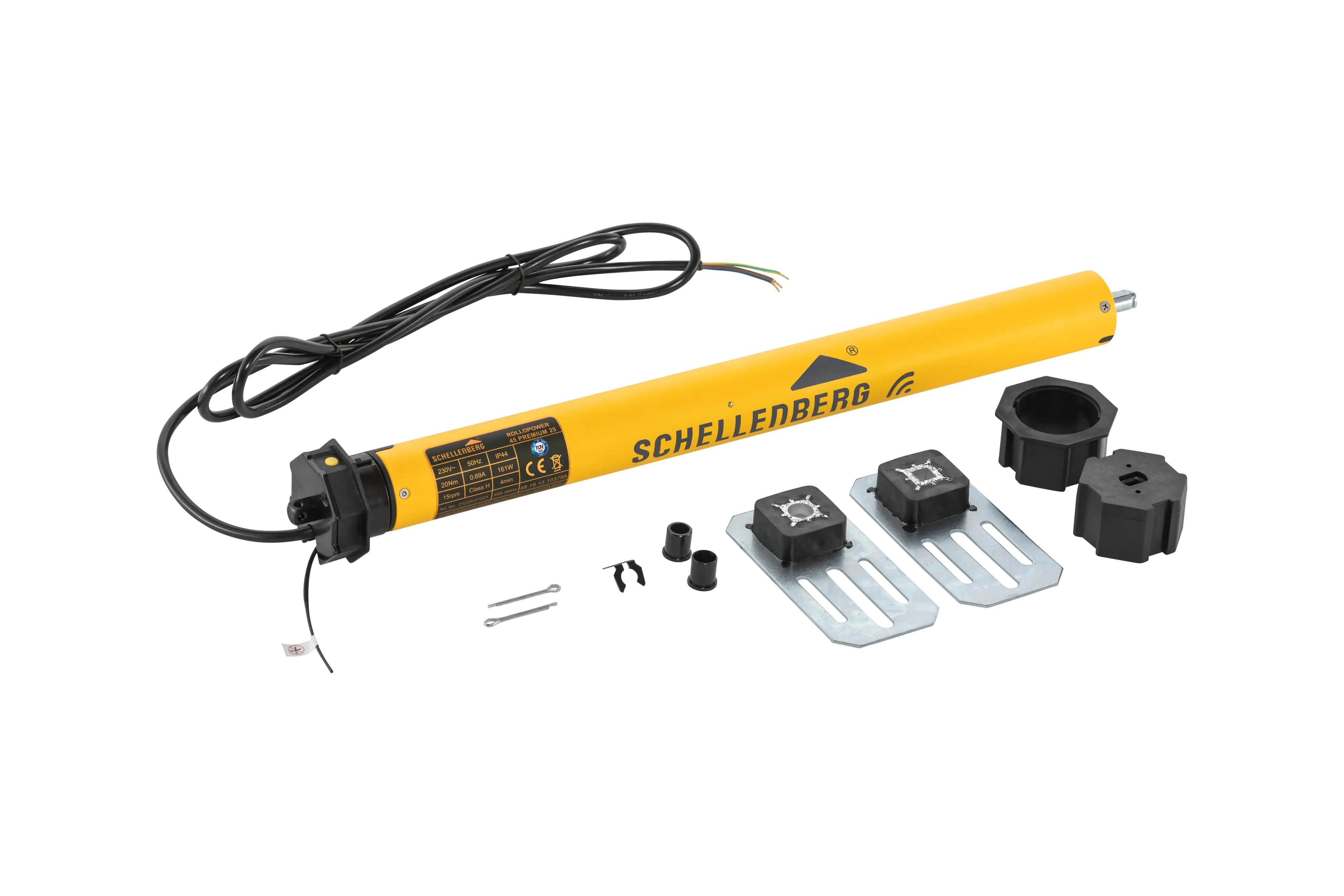 Schellenberg Funk-Rolladenmotor Premium 20 Nm Maxi für 60 mm Achtkantwelle