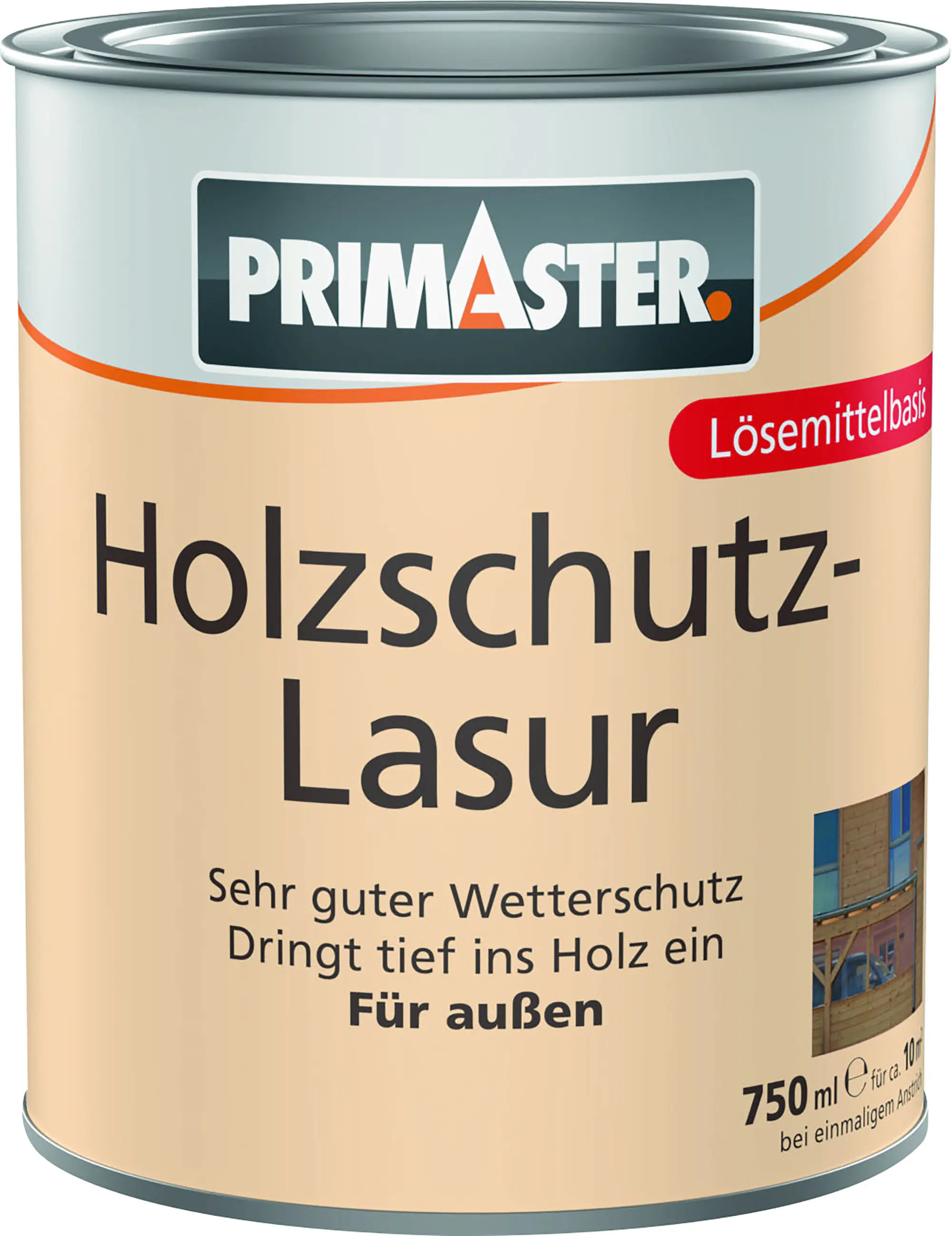 Primaster Holzschutz-Lasur 750 ml ebenholz