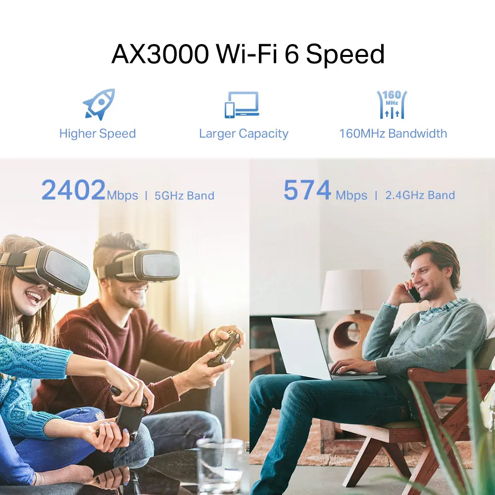 TP-Link Repeater AX3000 Mesh WiFi 6